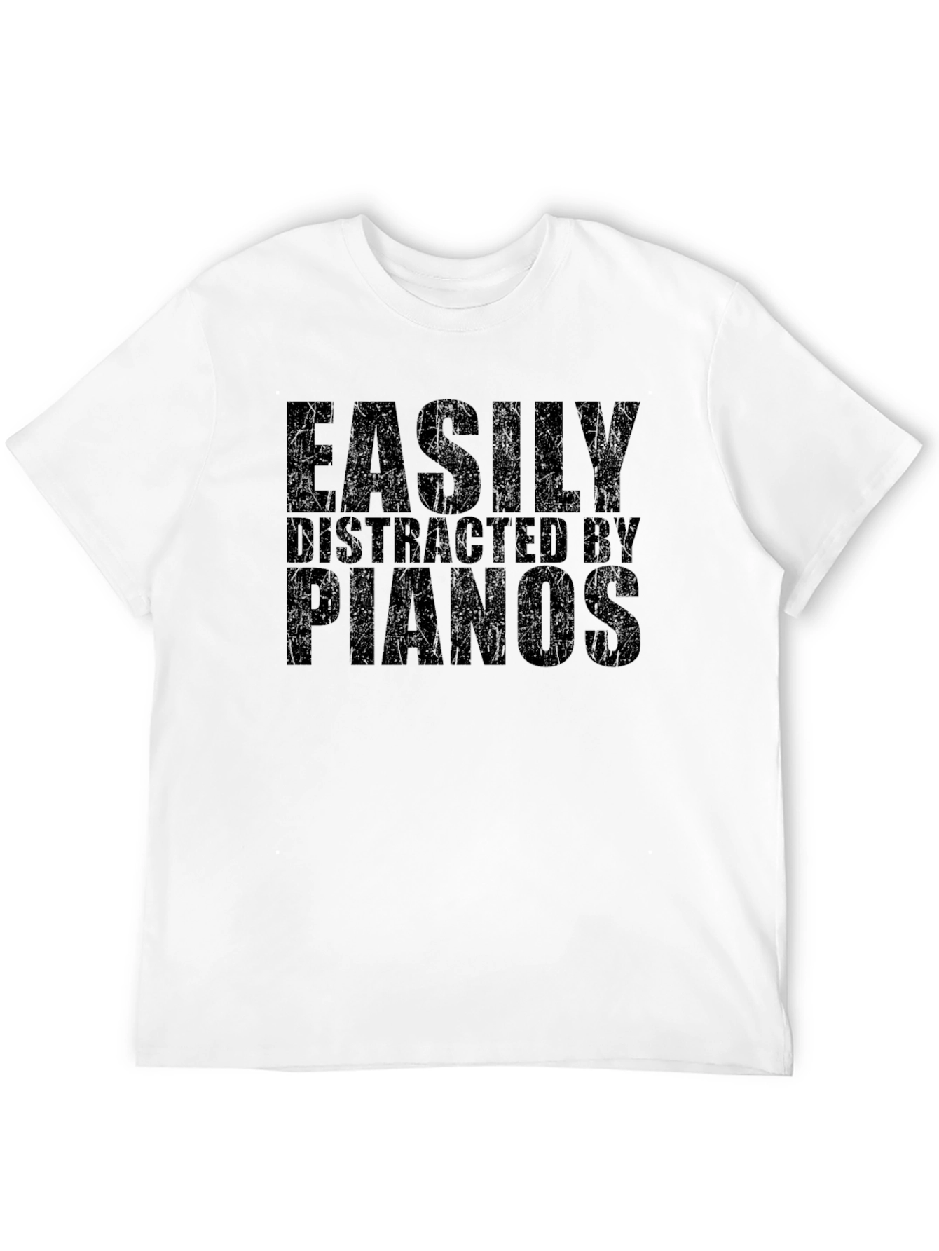 Easily Distracted by Pianos Graphic T-Shirt