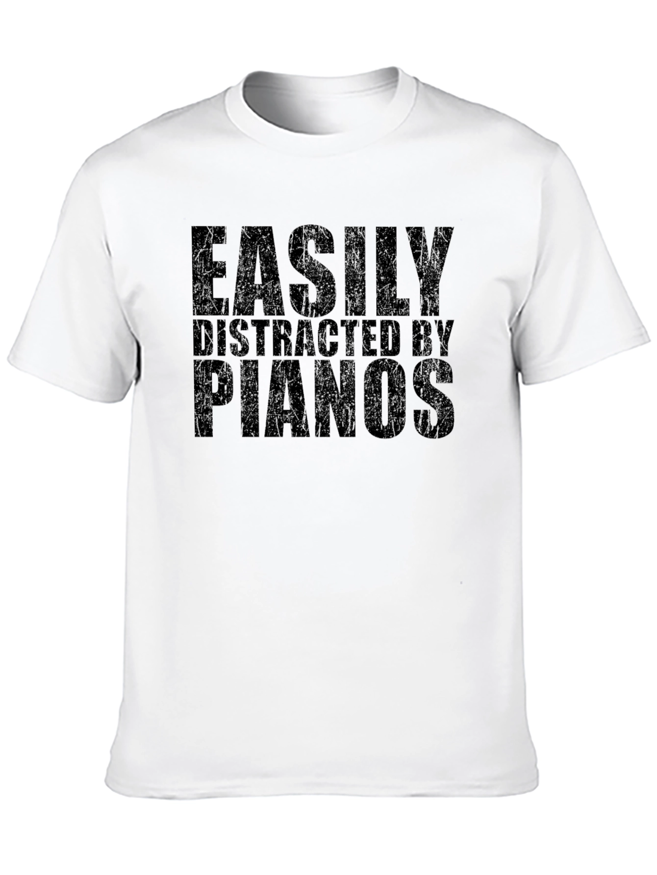Easily Distracted by Pianos Graphic T-Shirt