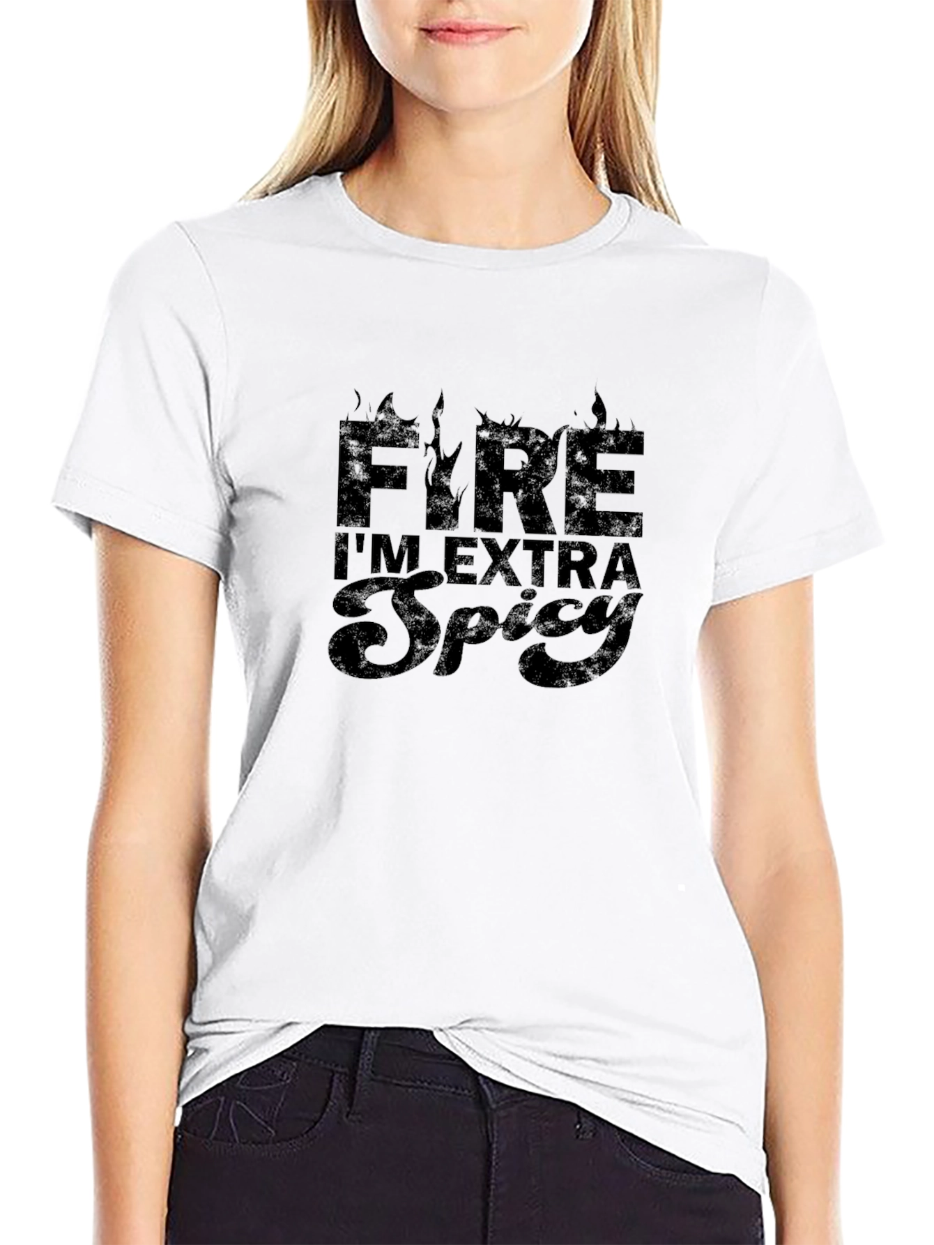 Fire Im Extra Spicy Graphic T-Shirt