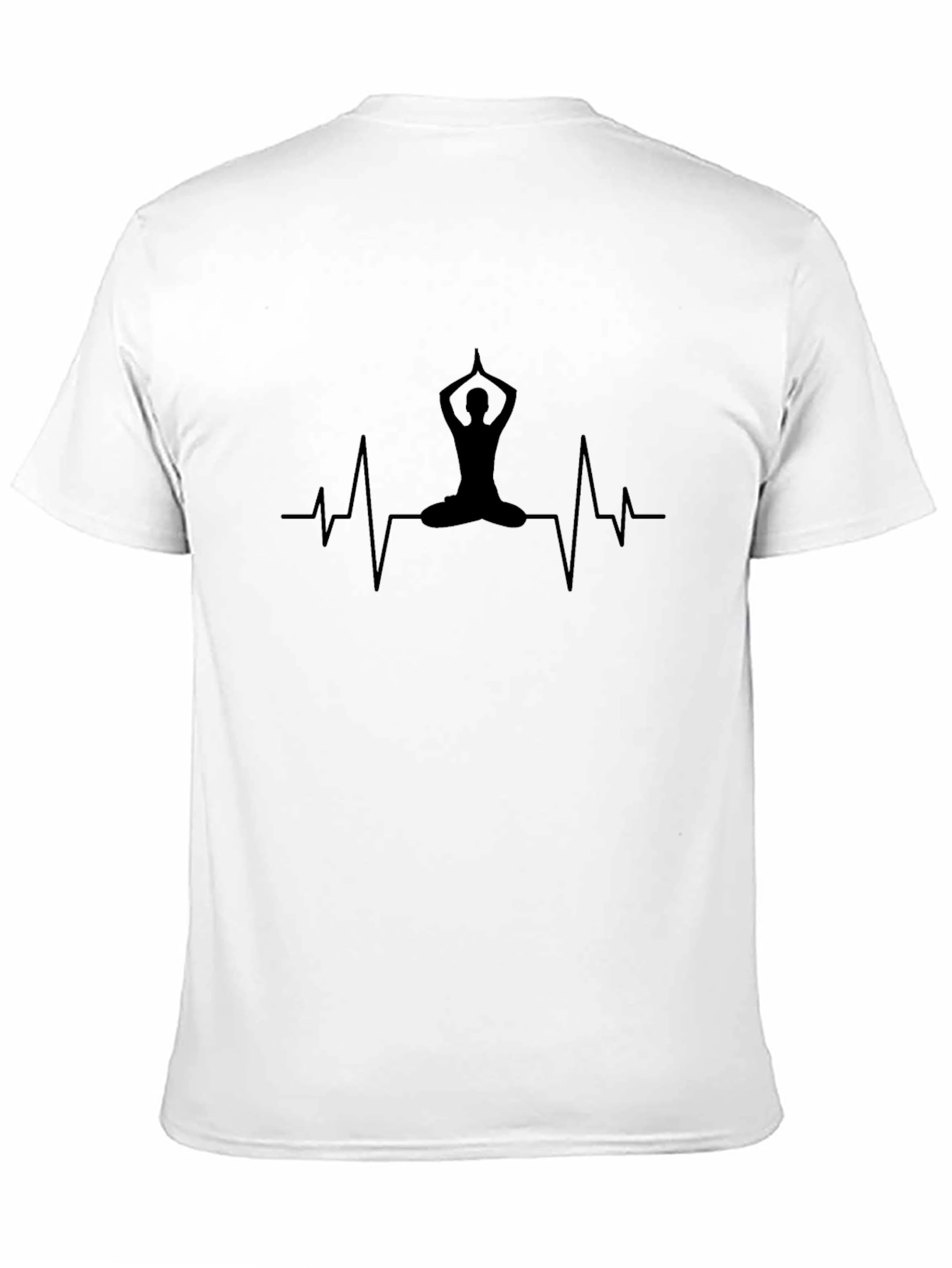 Yoga Heartbeat T-Shirt - Black