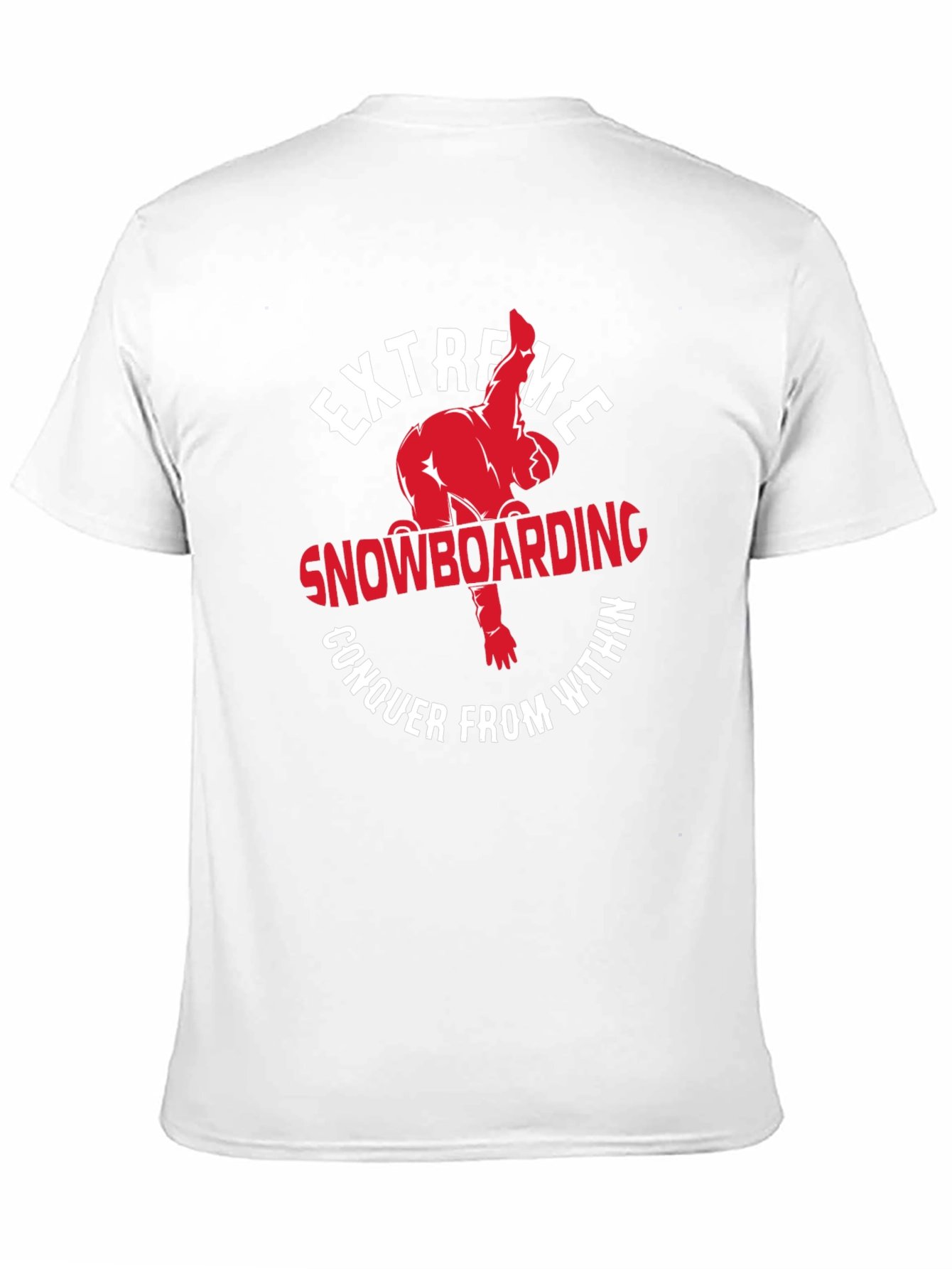 Extreme Snowboarding Graphic Print T-Shirt