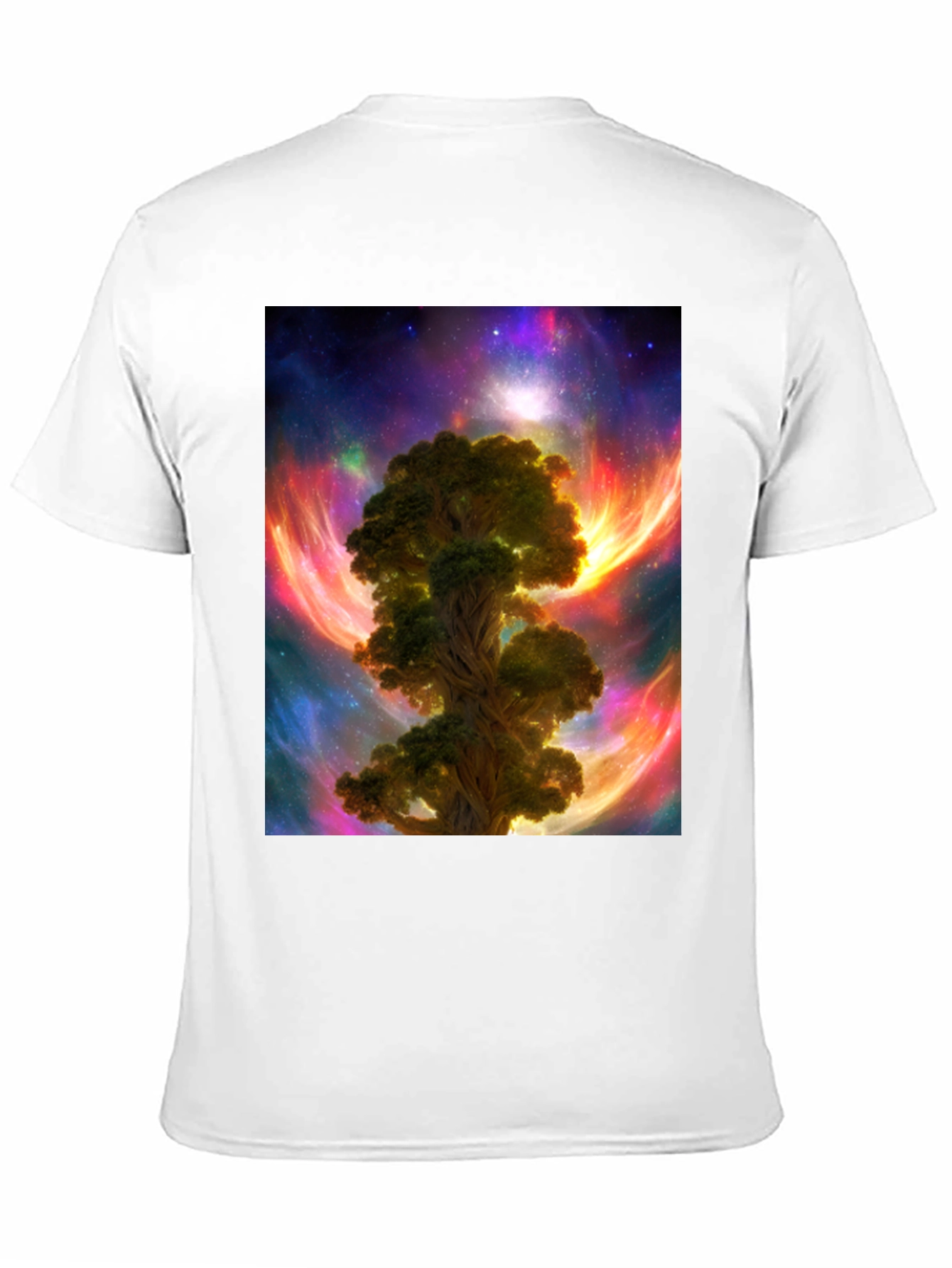 Cosmic Tree Graphic T-Shirt - Mens Black Tee