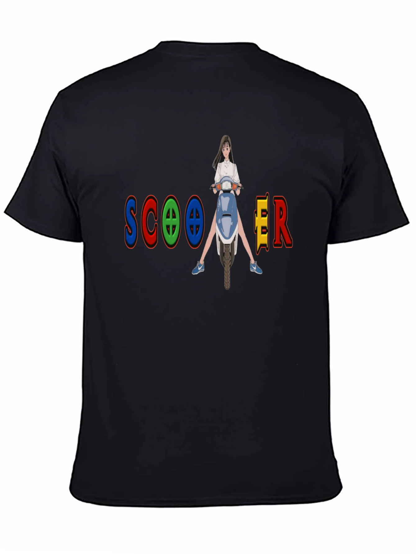 Scooter Girl Graphic Tee - Fun and Unique Design