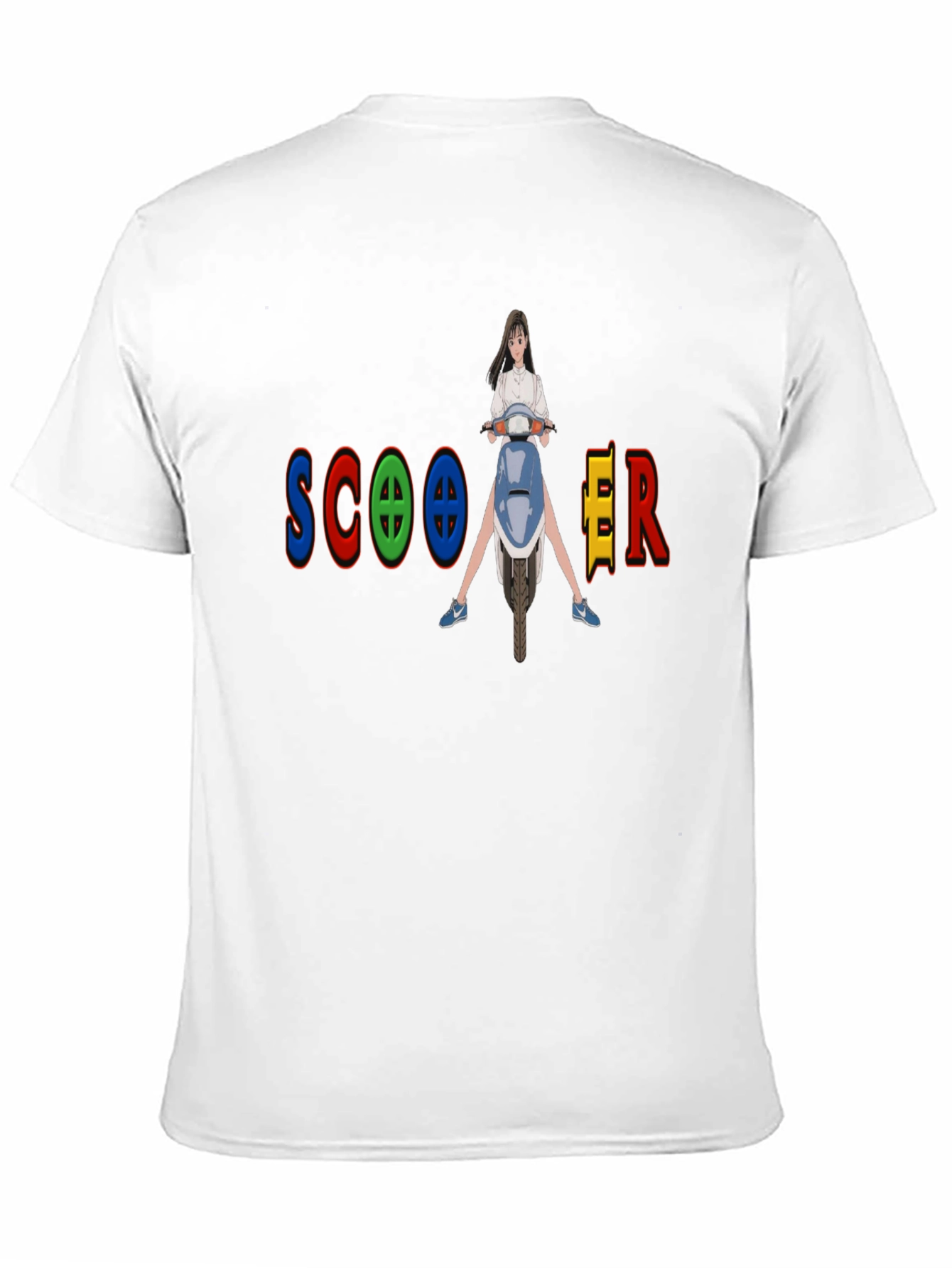 Scooter Girl Graphic Tee - Fun and Unique Design