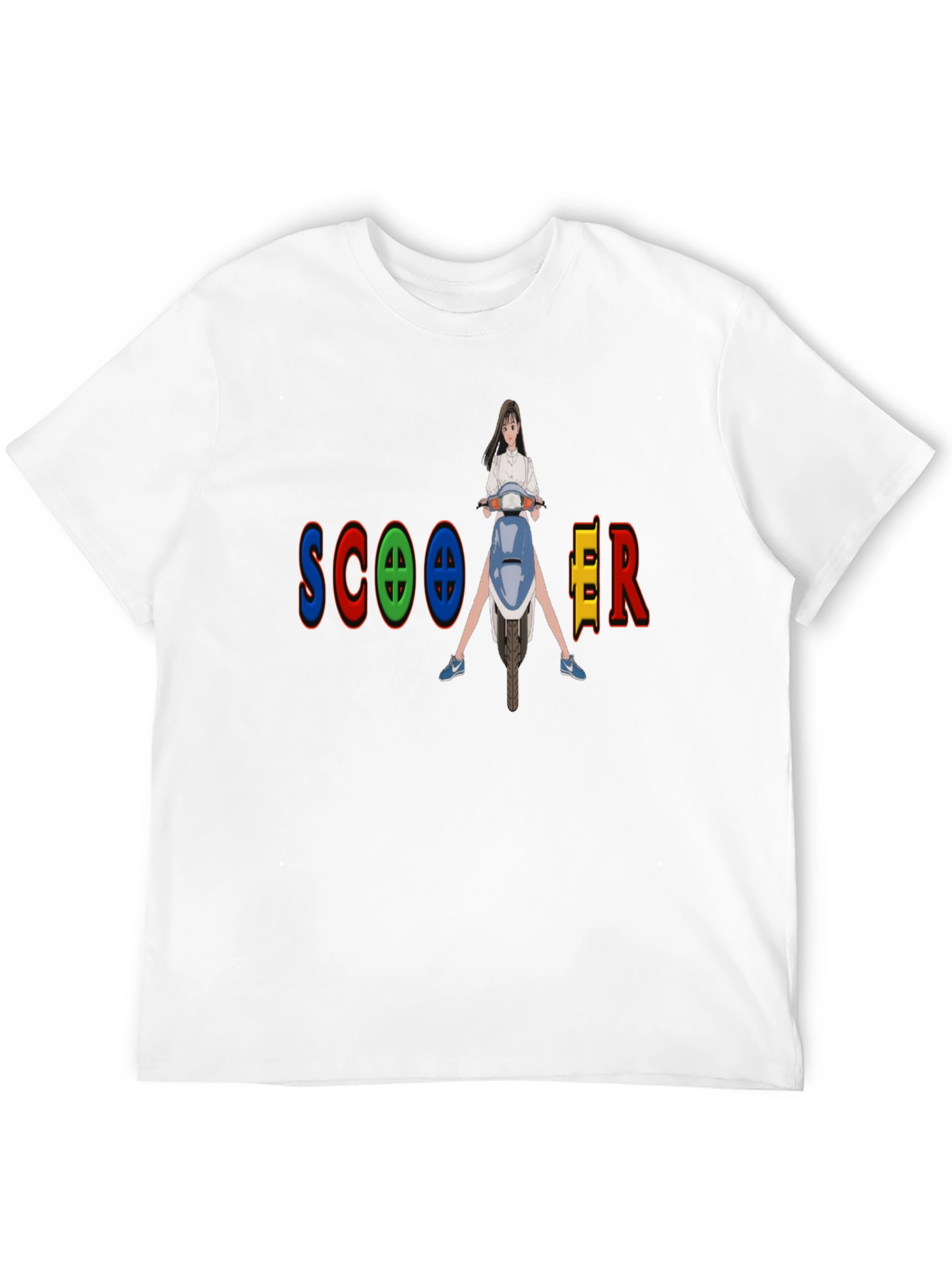 Scooter Girl Graphic Tee - Fun and Unique Design