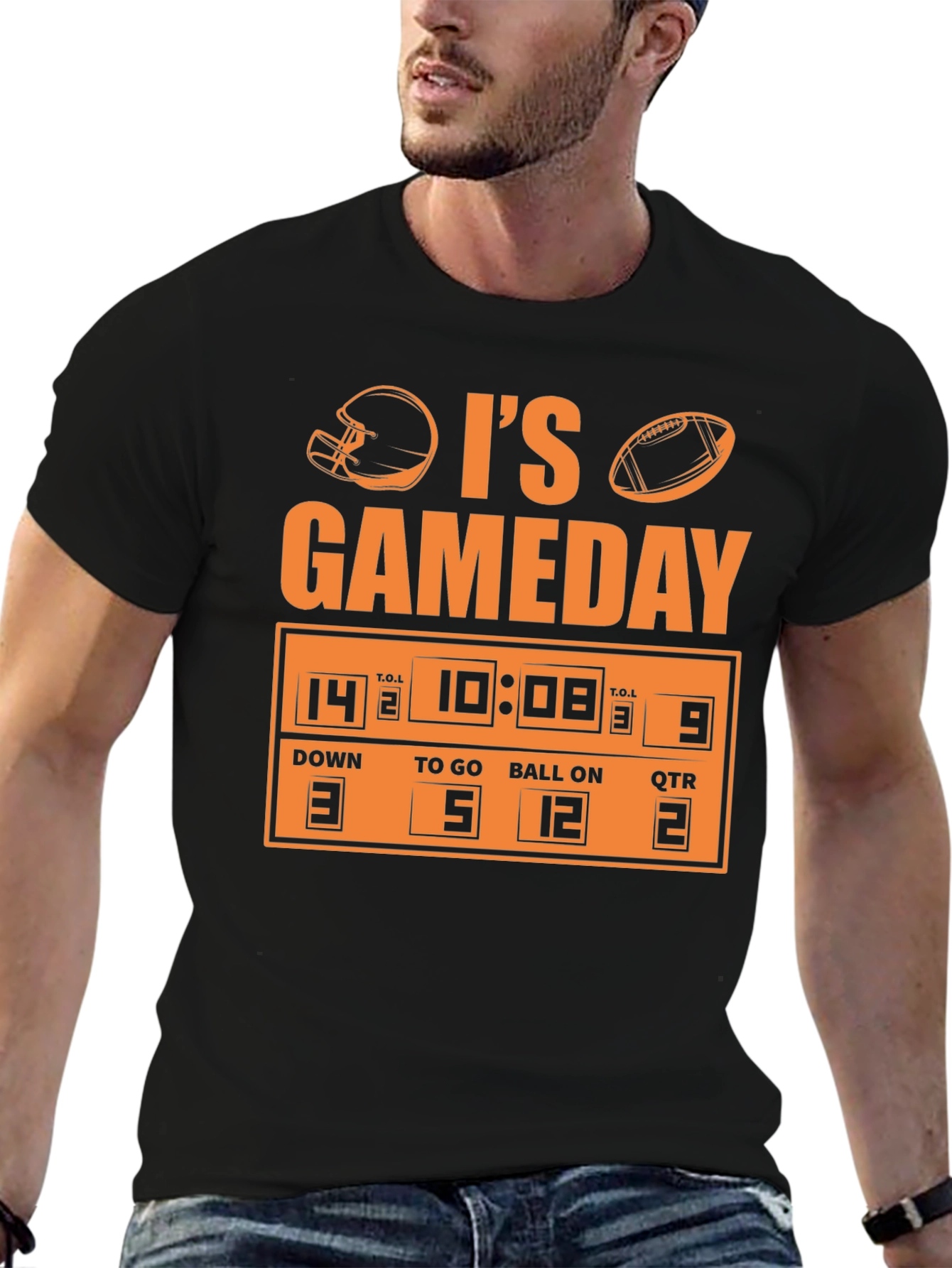 Its Gameday Football Scoreboard Graphic Tee