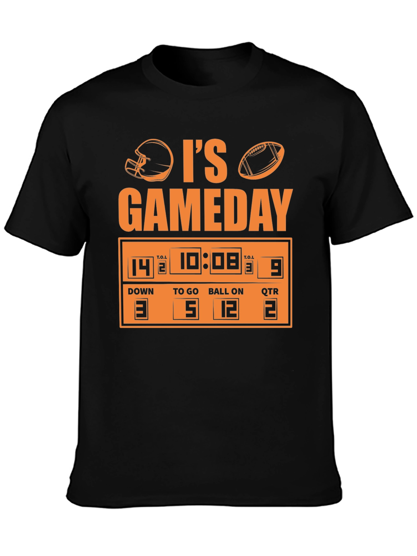 Its Gameday Football Scoreboard Graphic Tee