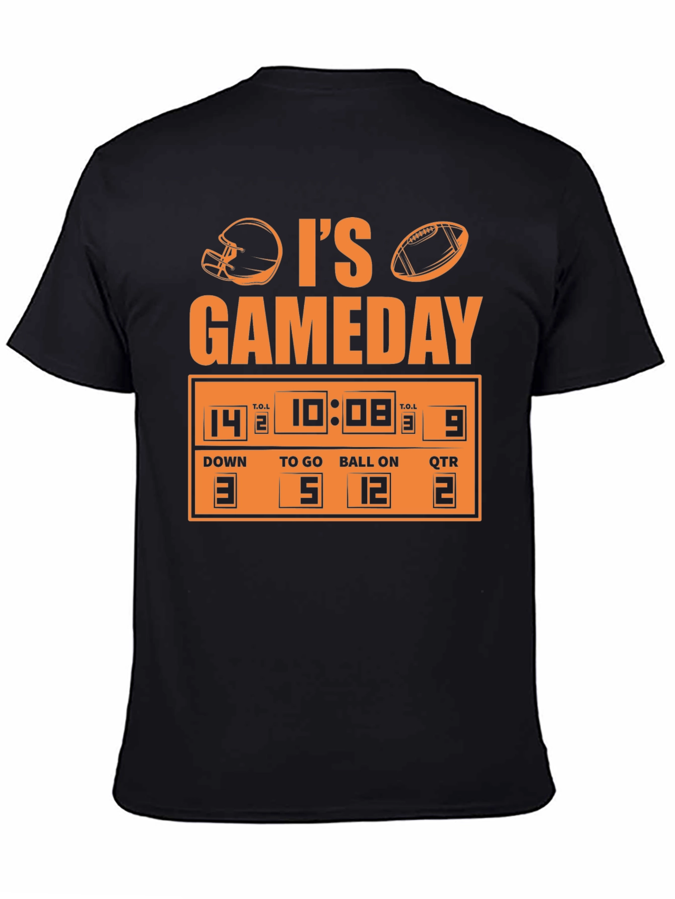 Its Gameday Football Scoreboard Graphic Tee