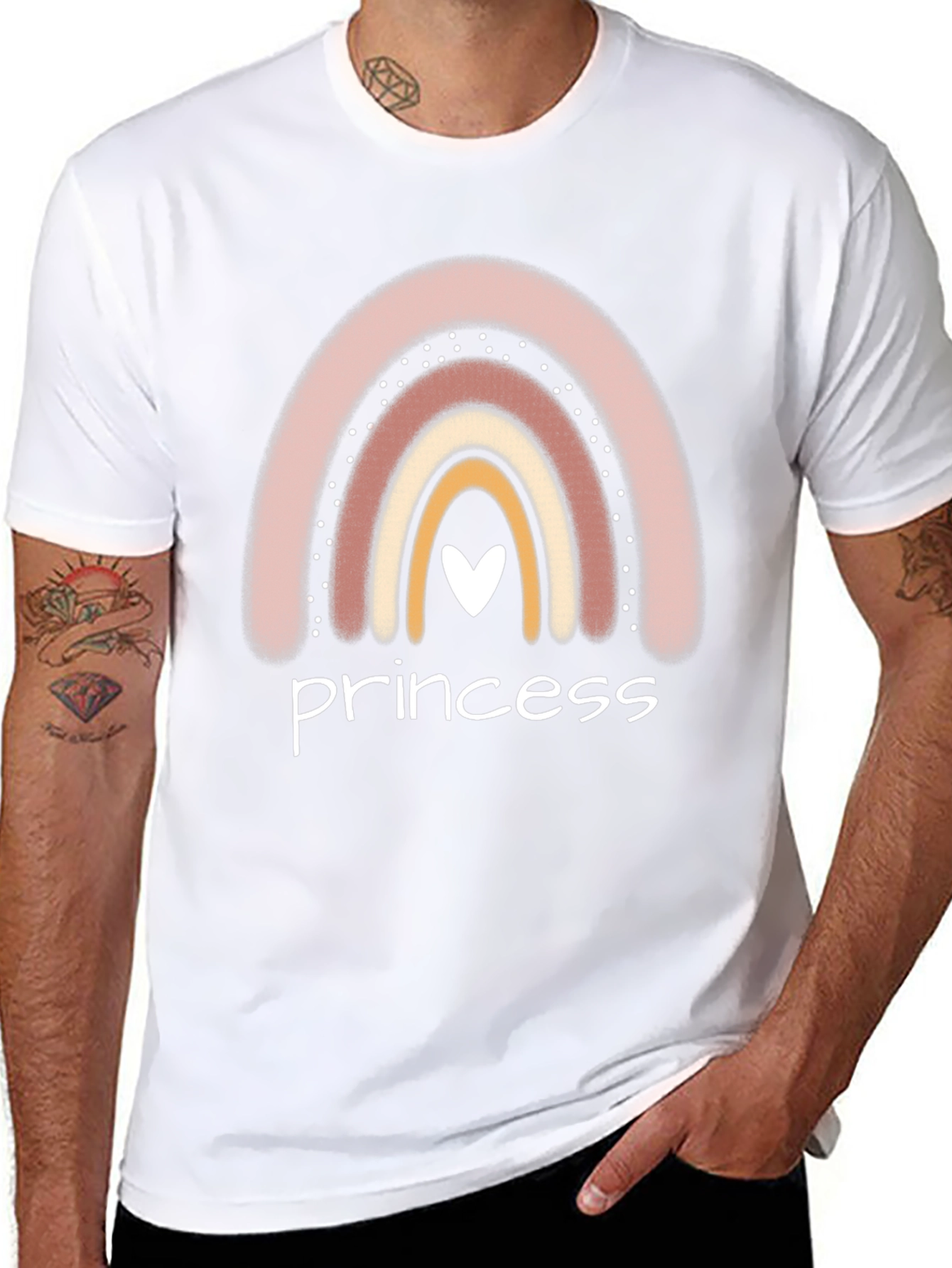 Princess Rainbow Heart T-Shirt