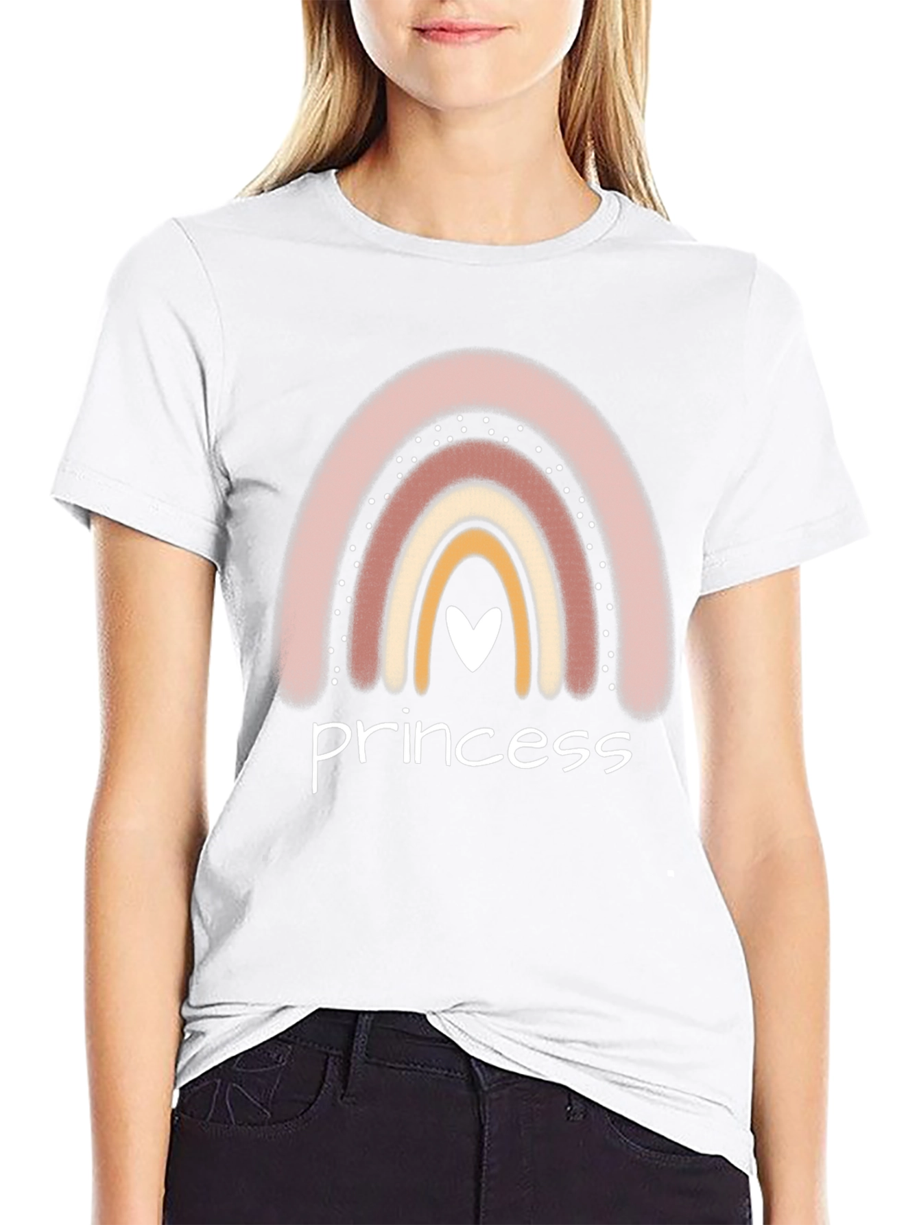 Princess Rainbow Heart T-Shirt