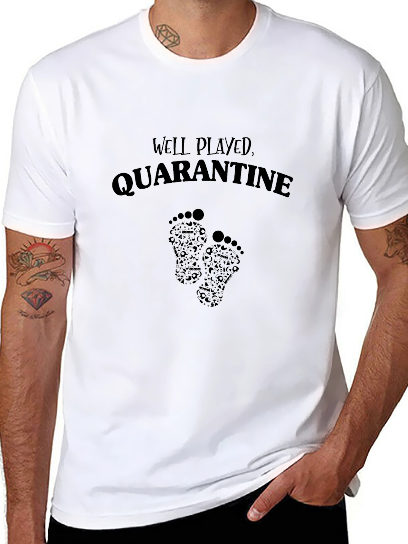 Well Played Quarantine - Novelty Graphic T-Shirt