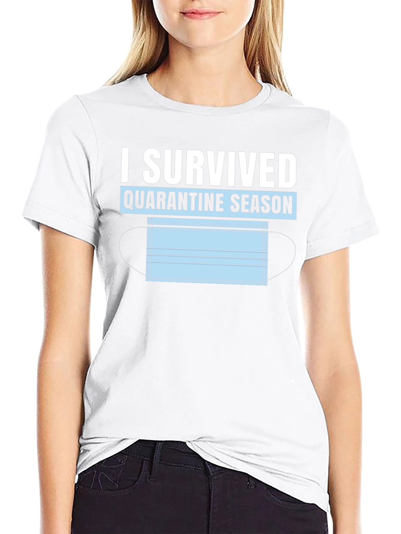I Survived Quarantine Season Black T-Shirt