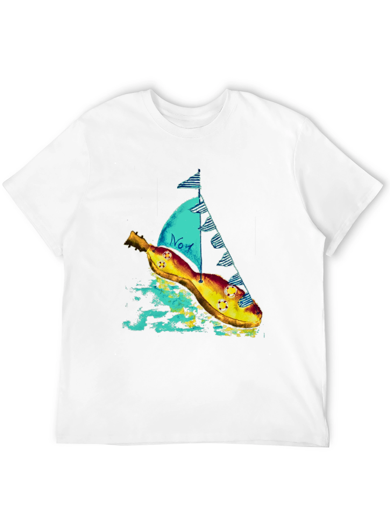 Banana Sailboat Graphic Tee - Quirky Style
