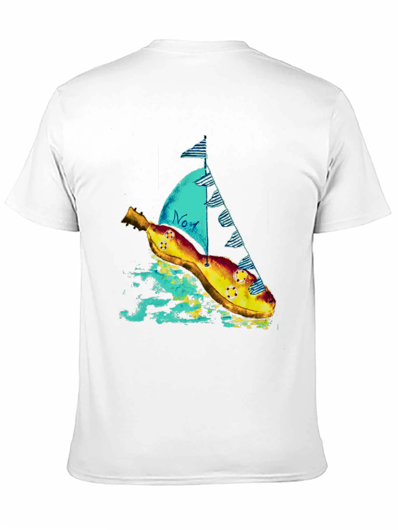 Banana Sailboat Graphic Tee - Quirky Style