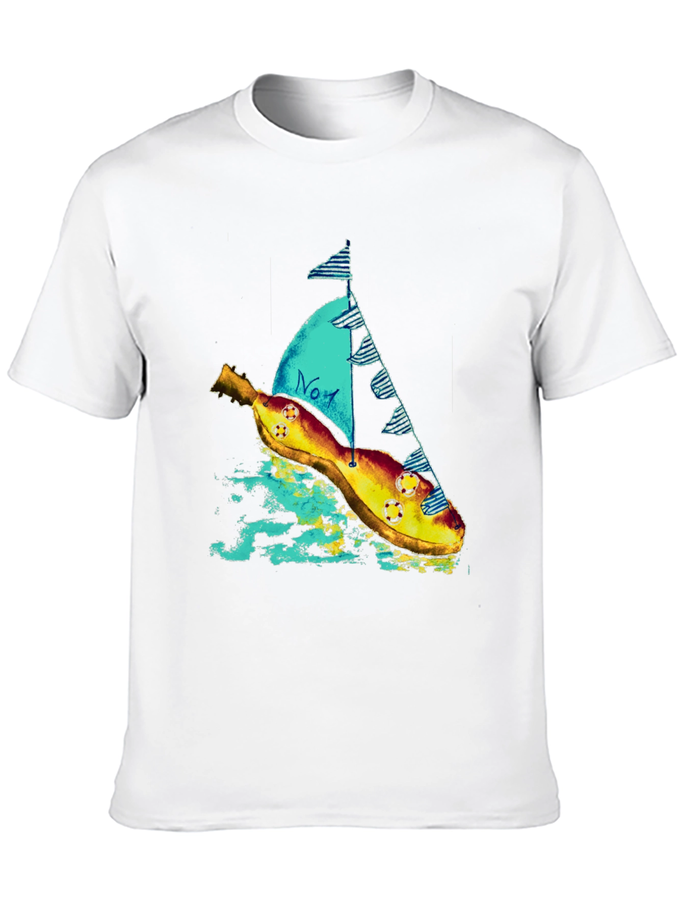 Banana Sailboat Graphic Tee - Quirky Style