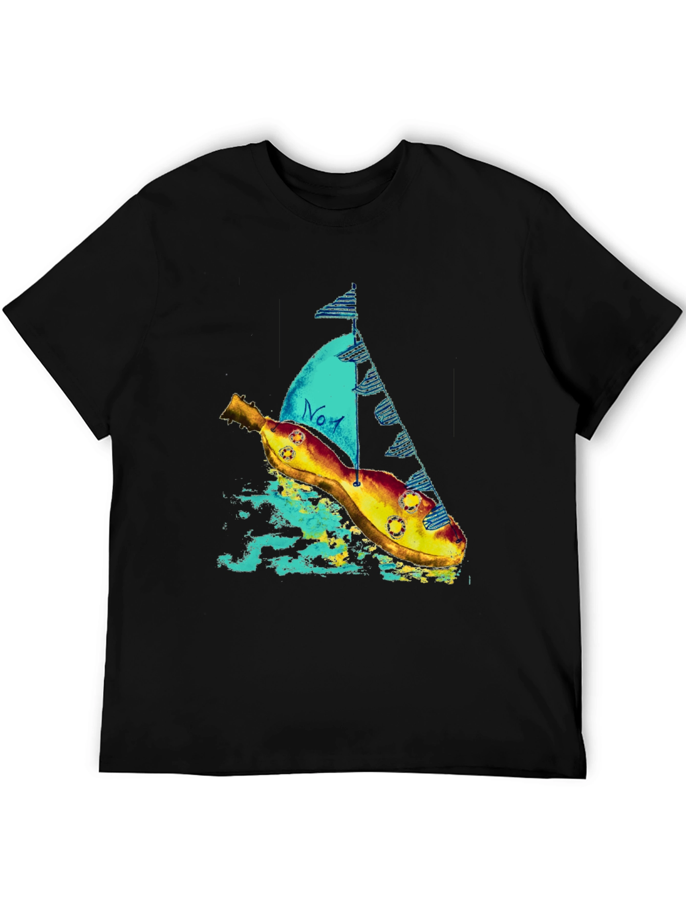 Banana Sailboat Graphic Tee - Quirky Style