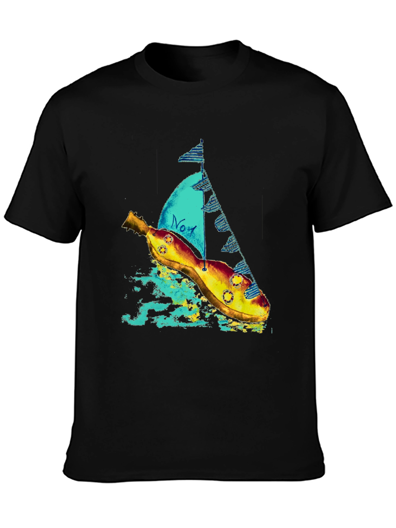 Banana Sailboat Graphic Tee - Quirky Style