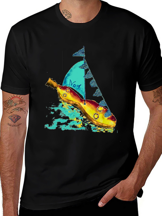 Banana Sailboat Graphic Tee - Quirky Style