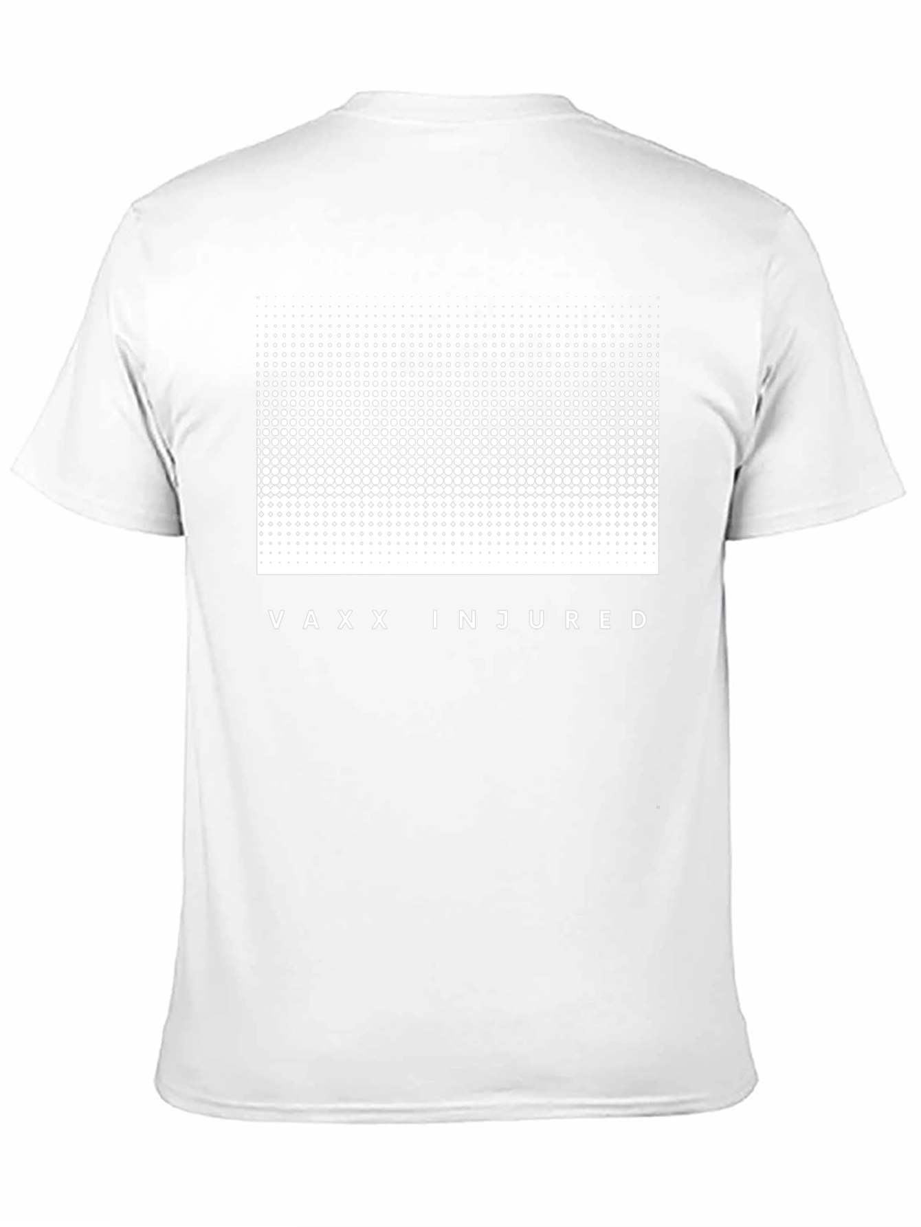 Vaxx Injured Black Crew Neck T-Shirt Graphic Print