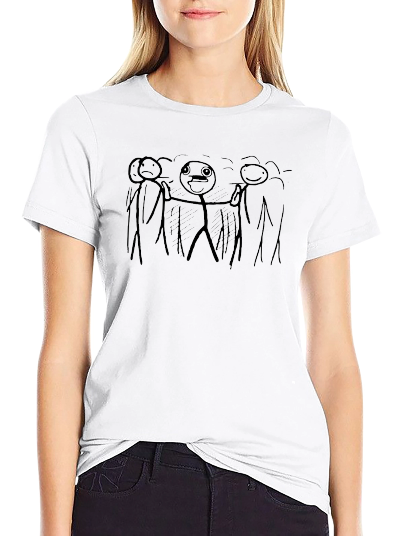 Epic Meme T-Shirt - Funny Stick Figure Design