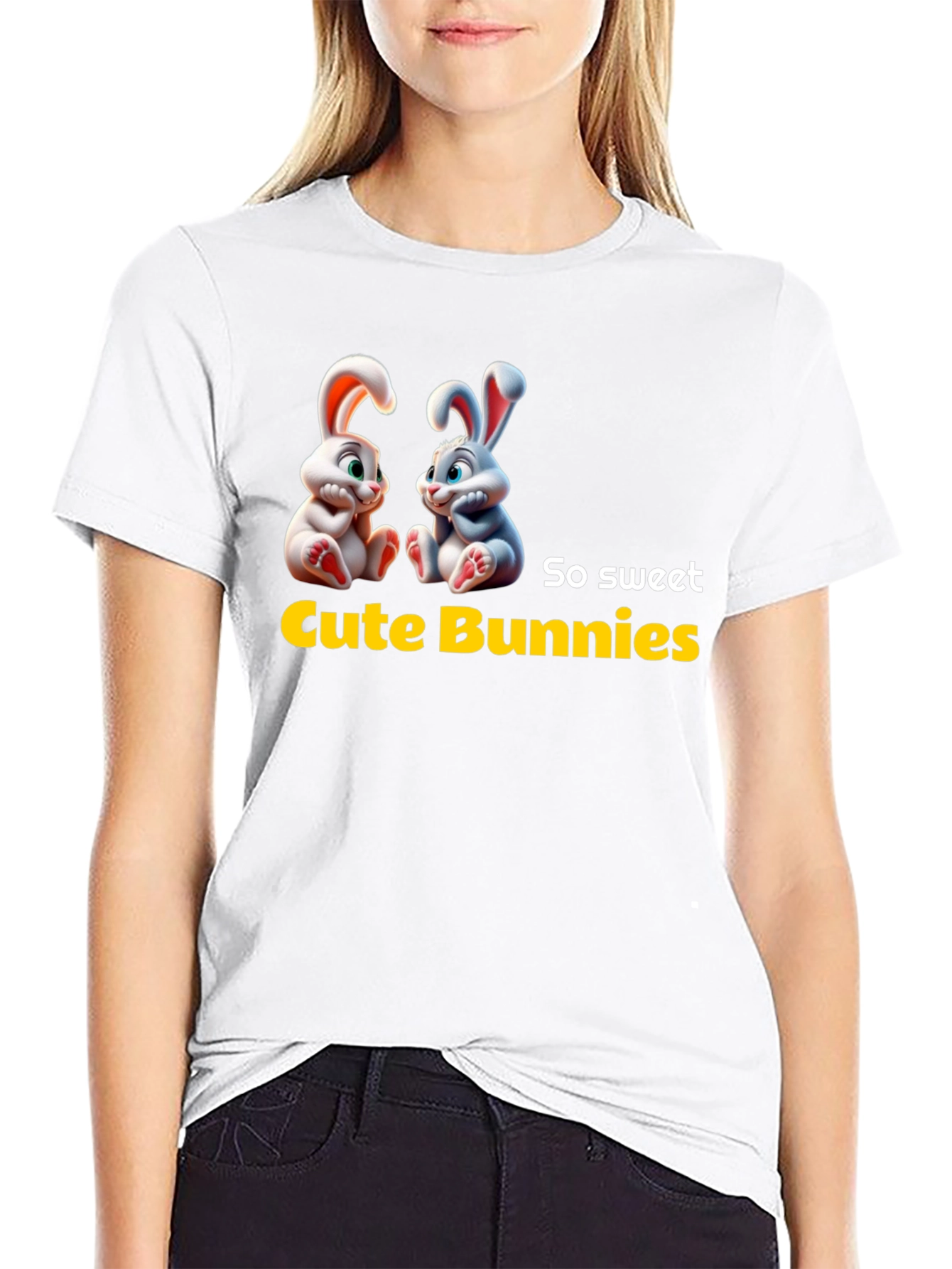 Cute Bunnies Graphic Tee - So Sweet!