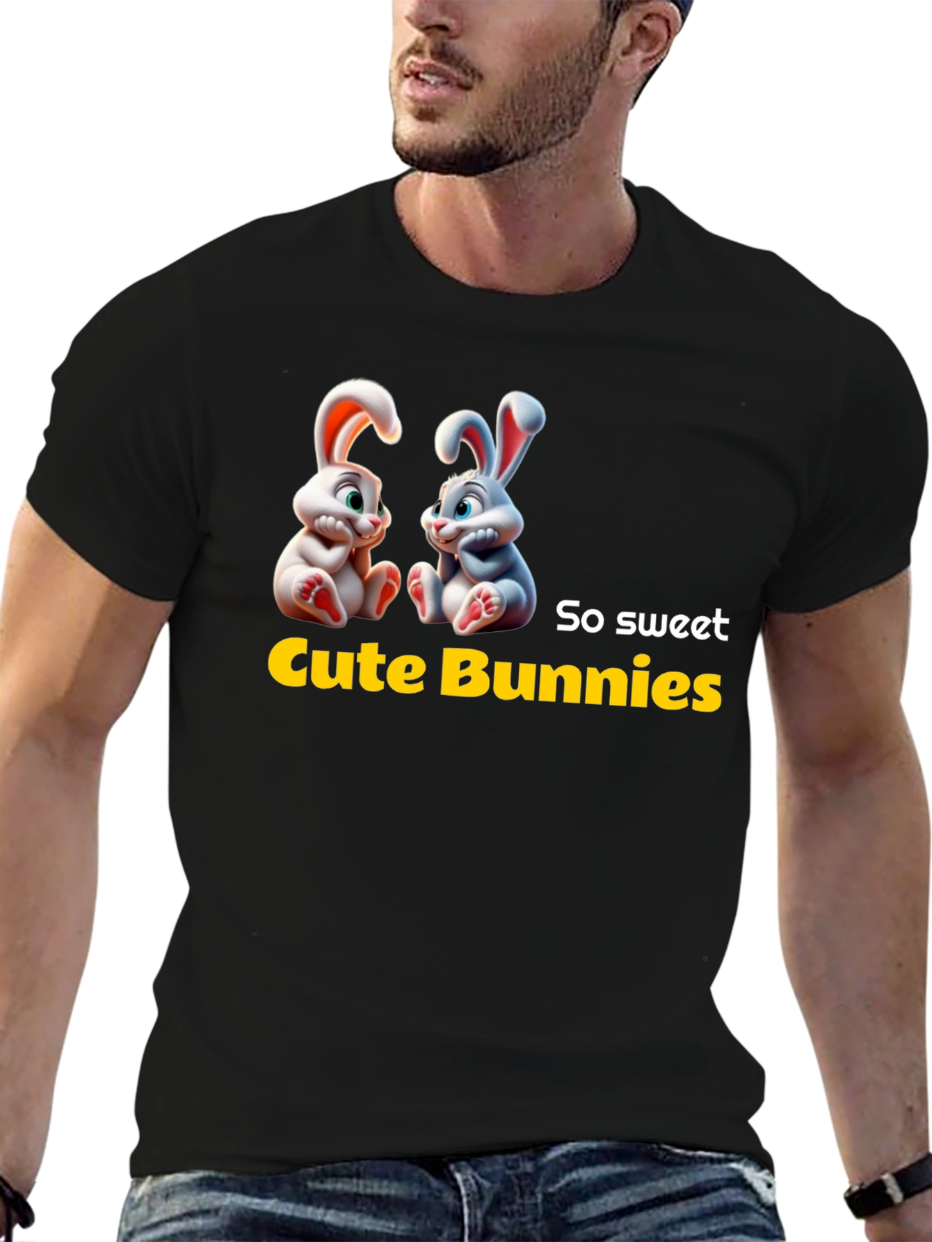 Cute Bunnies Graphic Tee - So Sweet!