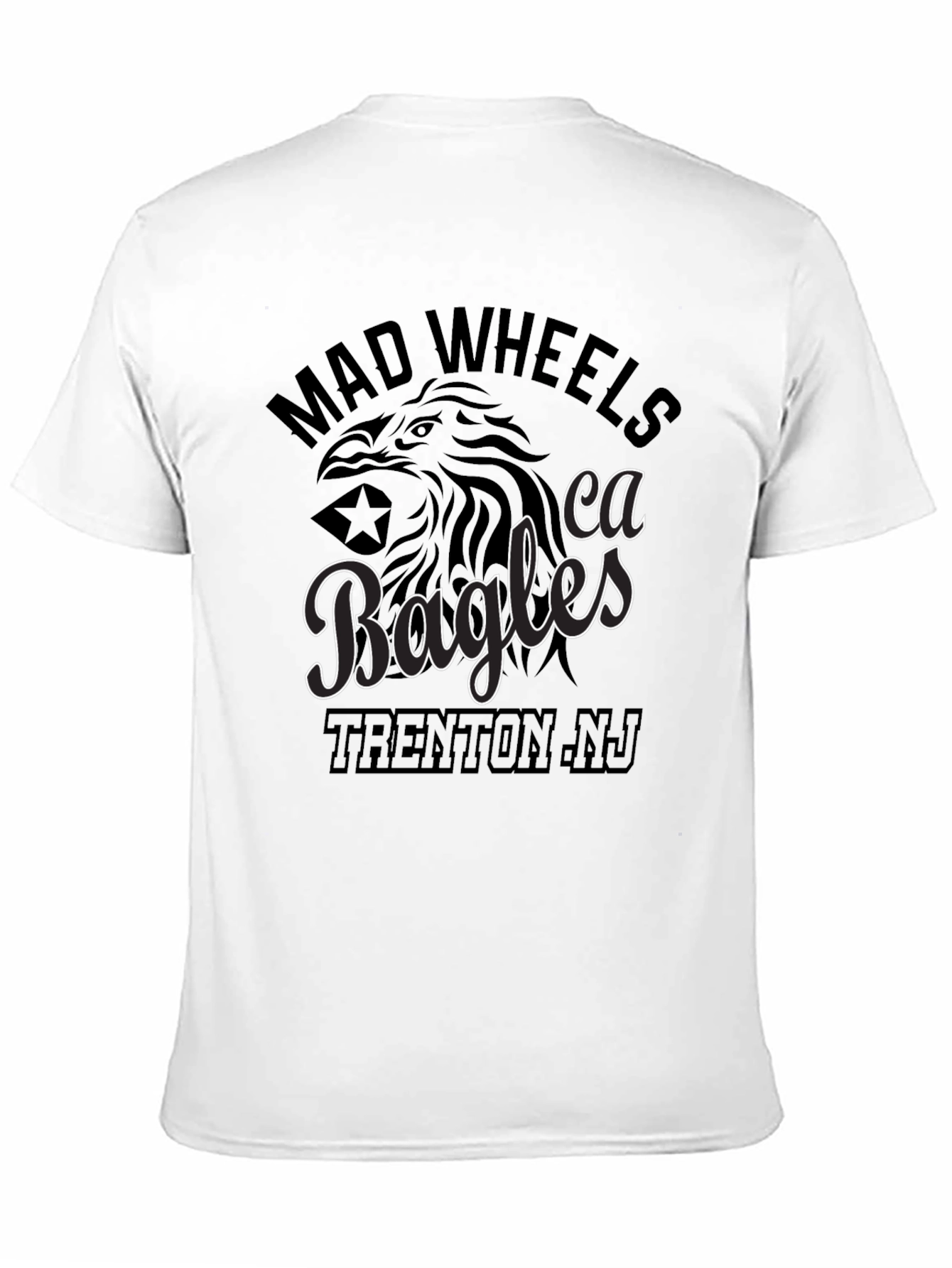 Mad Wheels Eagles Trenton NJ Graphic T-Shirt