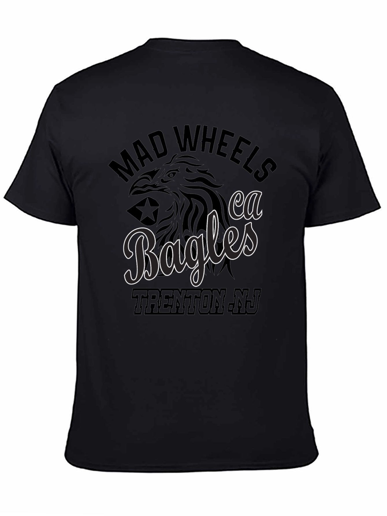 Mad Wheels Eagles Trenton NJ Graphic T-Shirt
