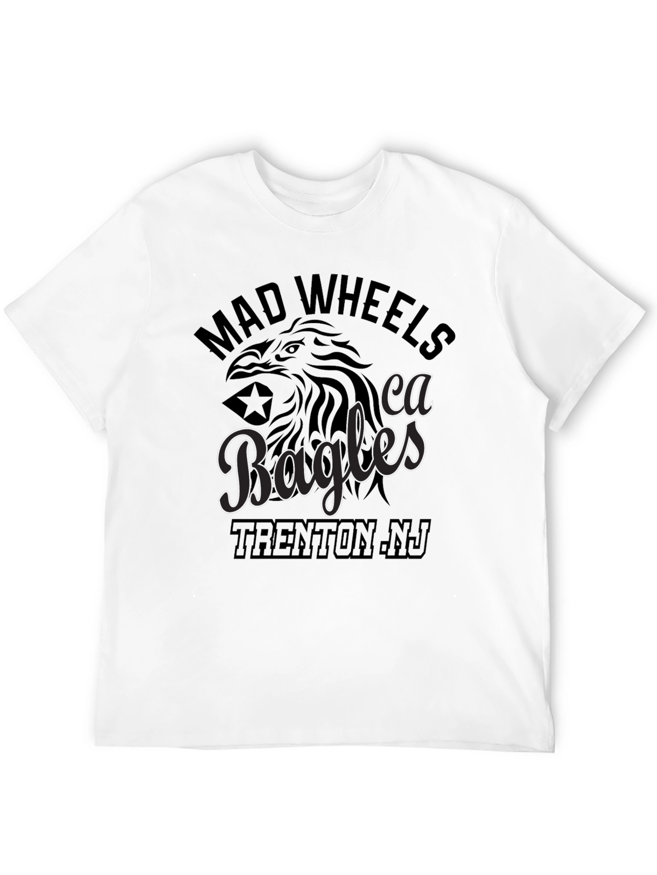 Mad Wheels Eagles Trenton NJ Graphic T-Shirt