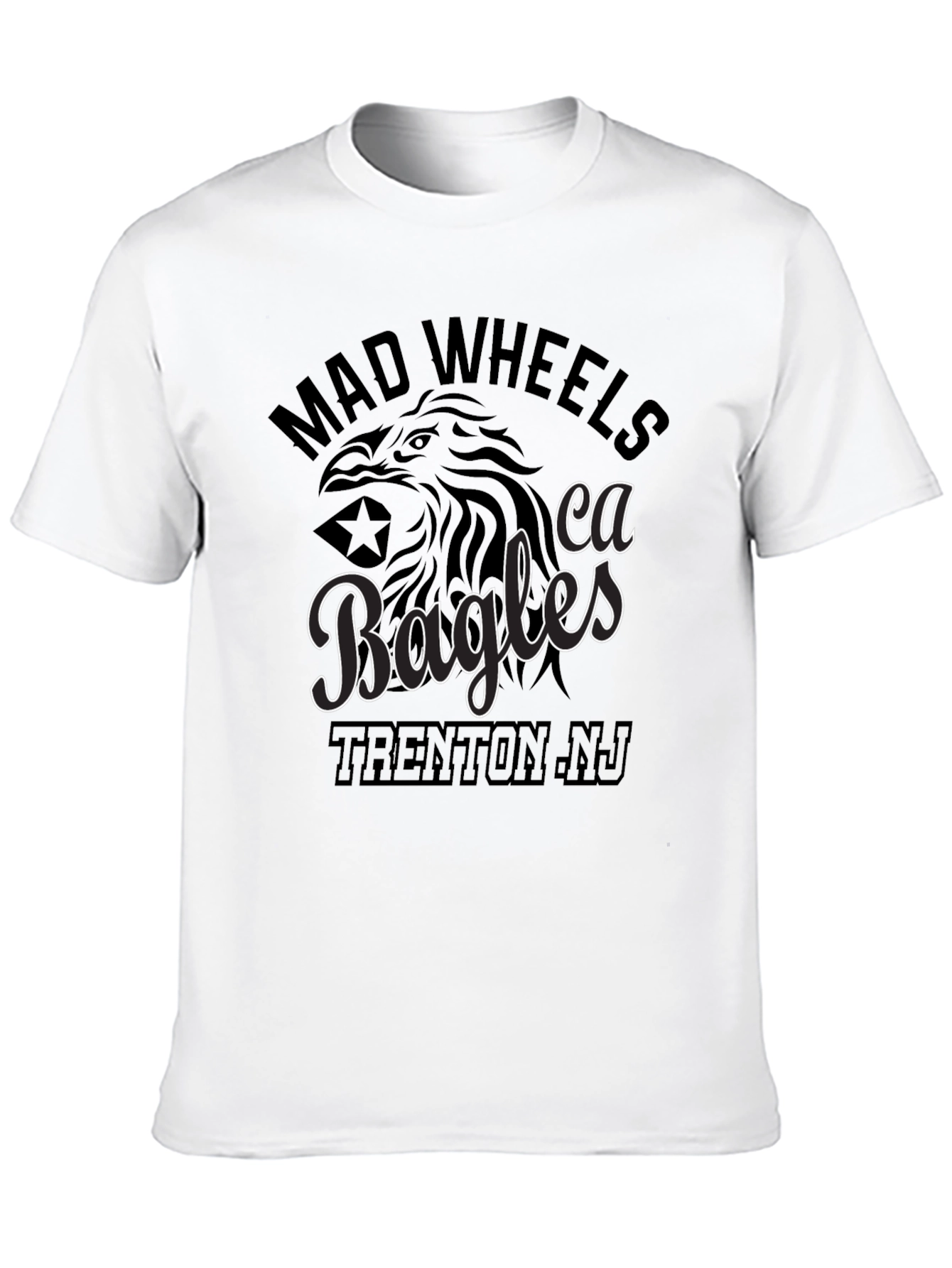Mad Wheels Eagles Trenton NJ Graphic T-Shirt