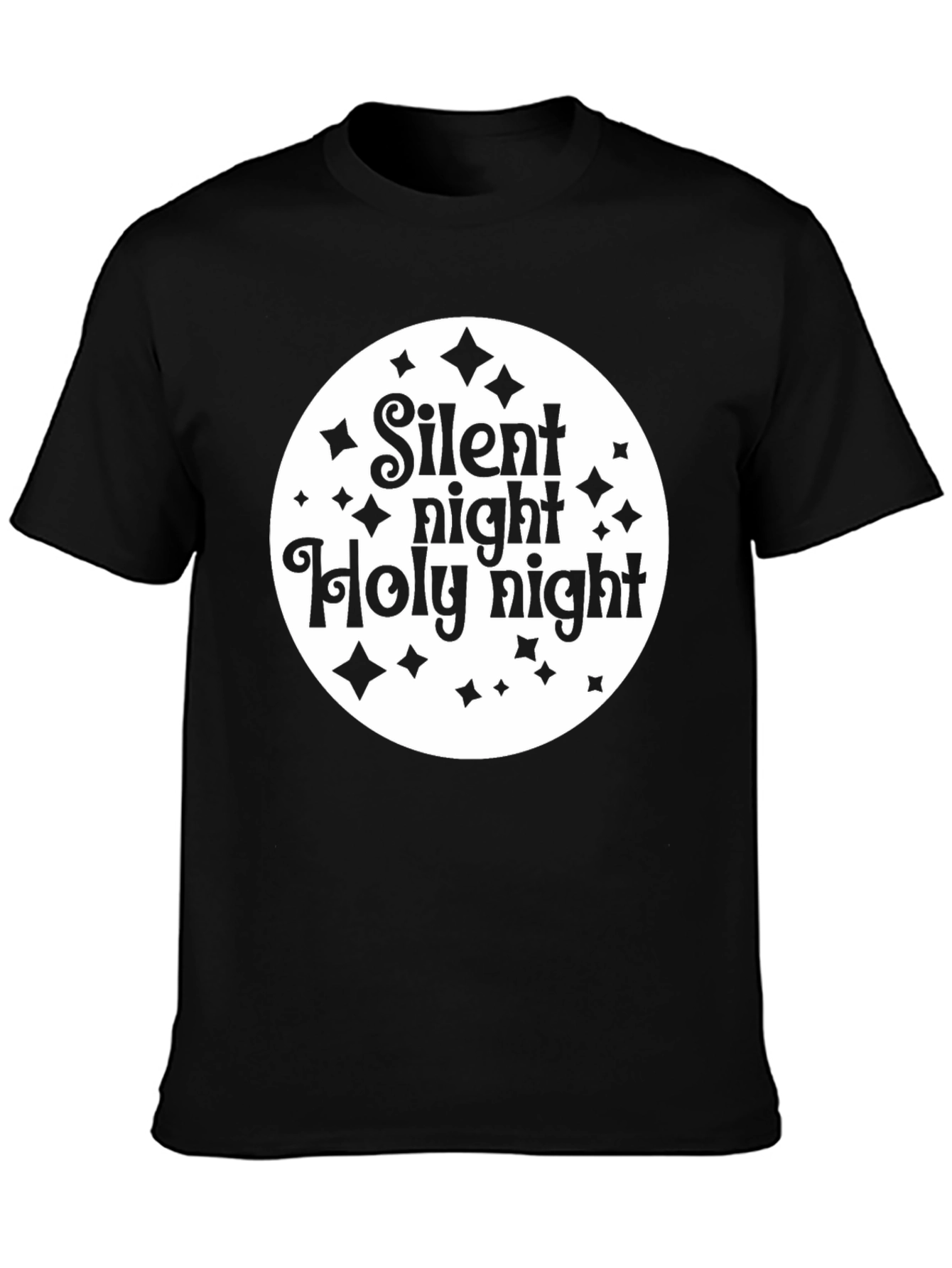 Silent Night Graphic Tee - Christmas Holiday Shirt