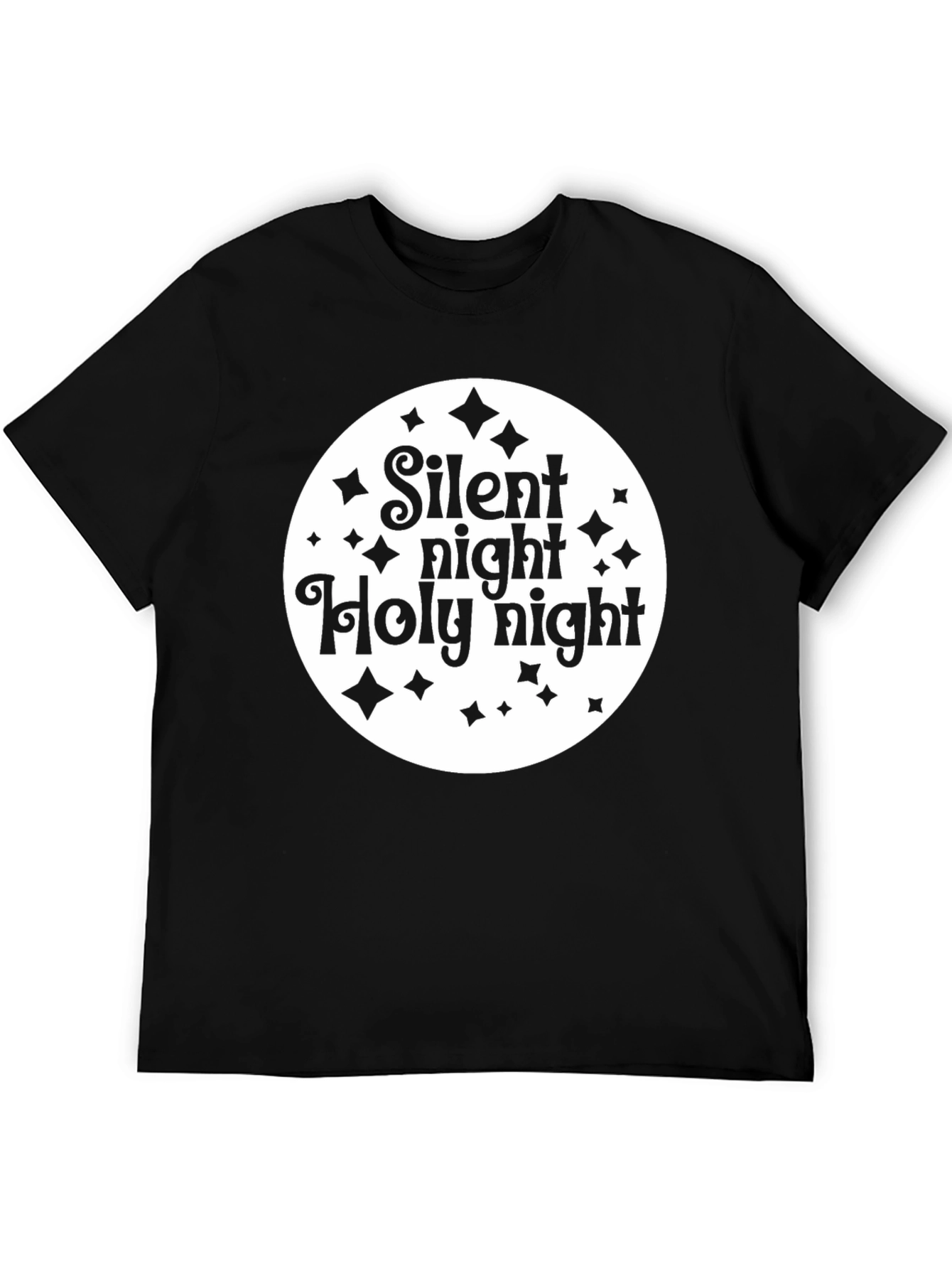 Silent Night Graphic Tee - Christmas Holiday Shirt