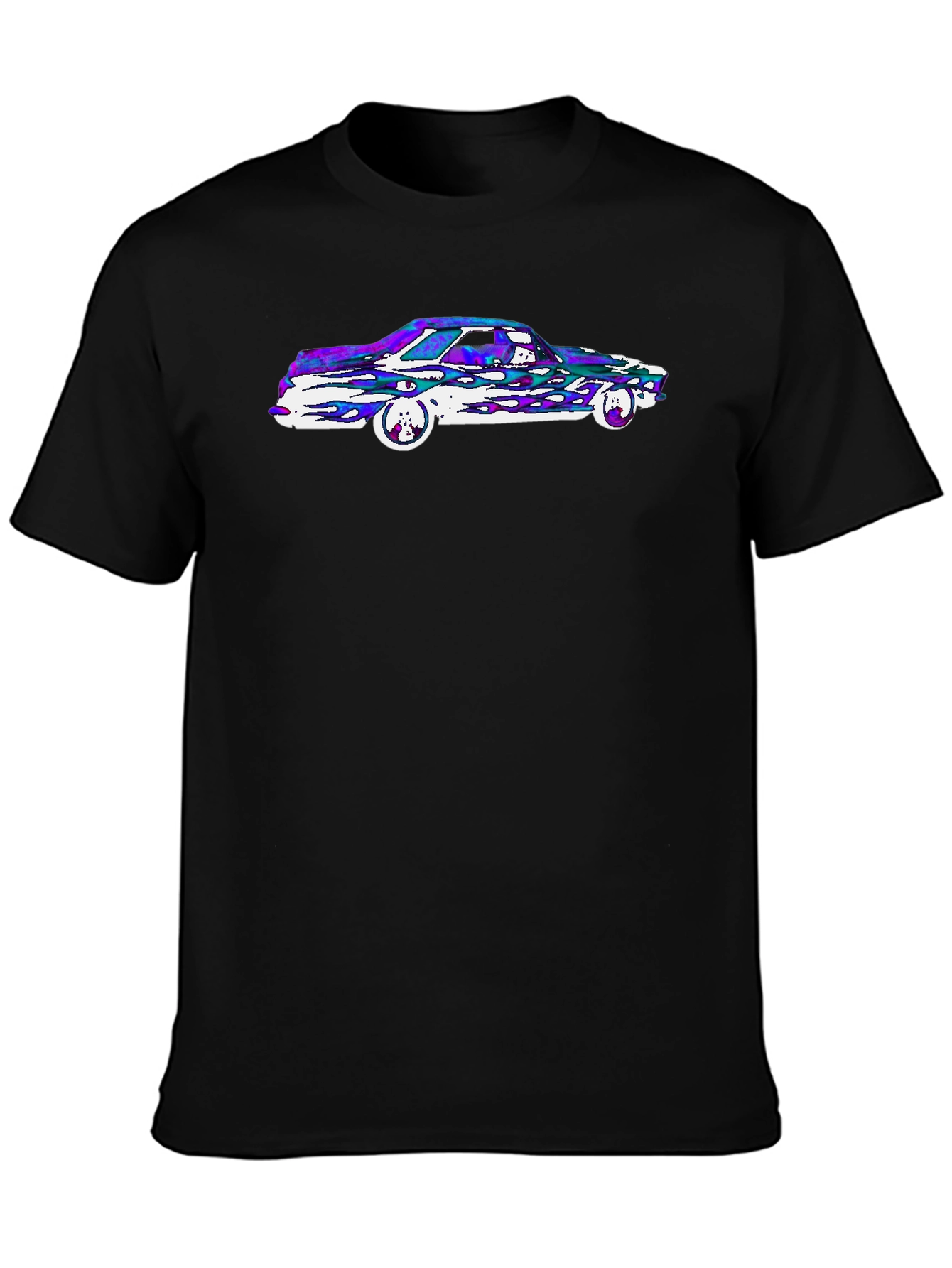 Retro Car Graphic Tee - Black