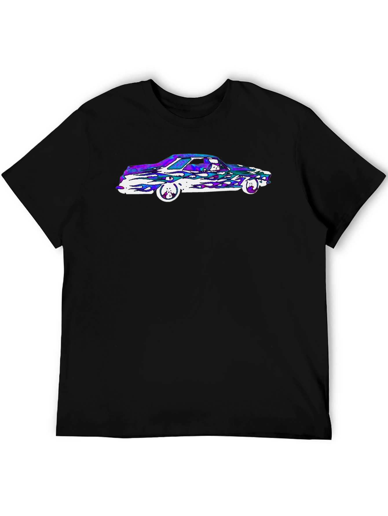 Retro Car Graphic Tee - Black