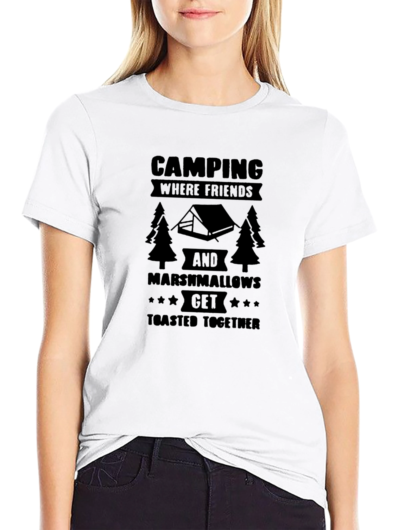 Camping Friends & Marshmallows Graphic Tee