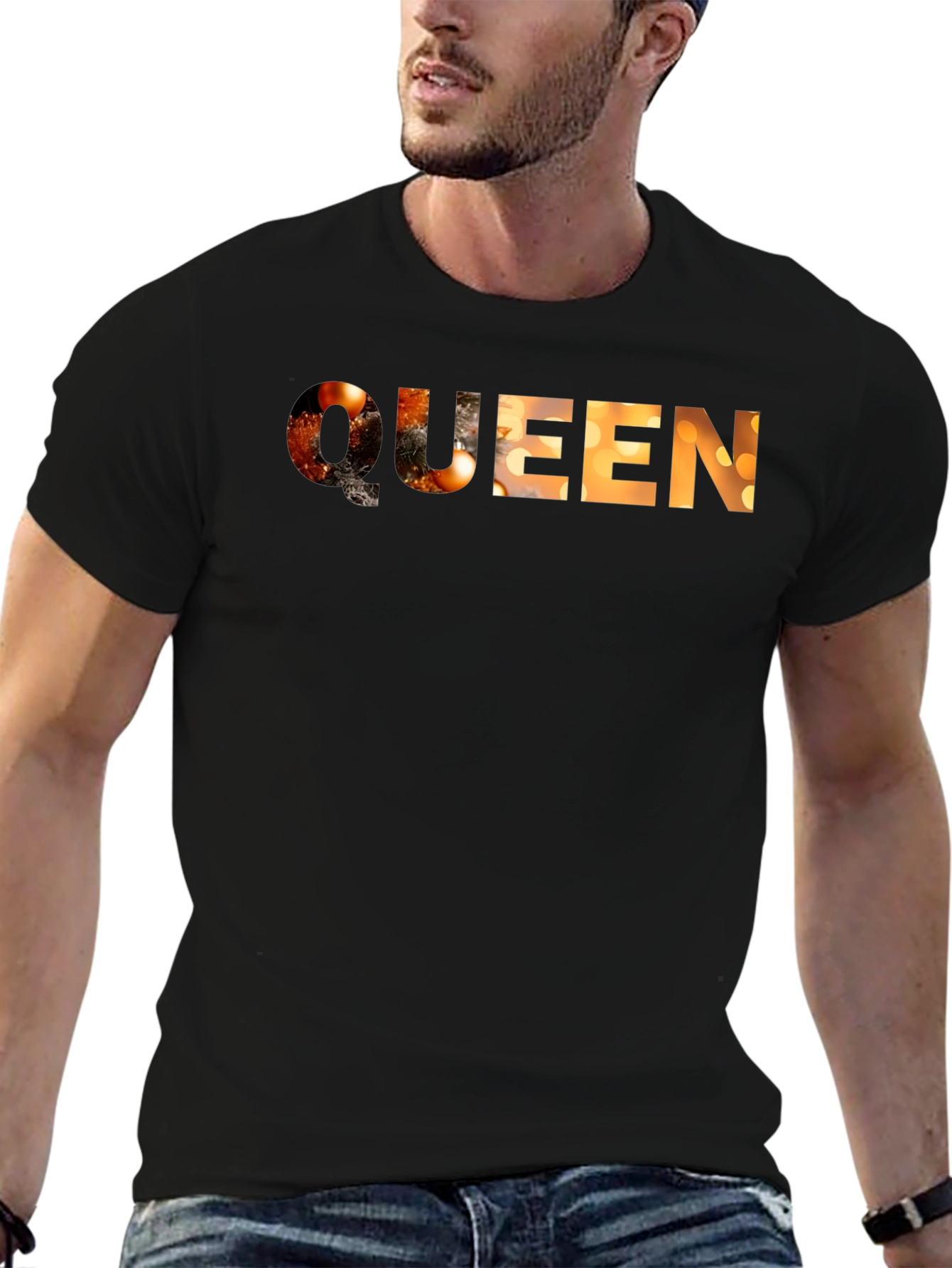 Queen Graphic Tee - Black Cotton T-Shirt