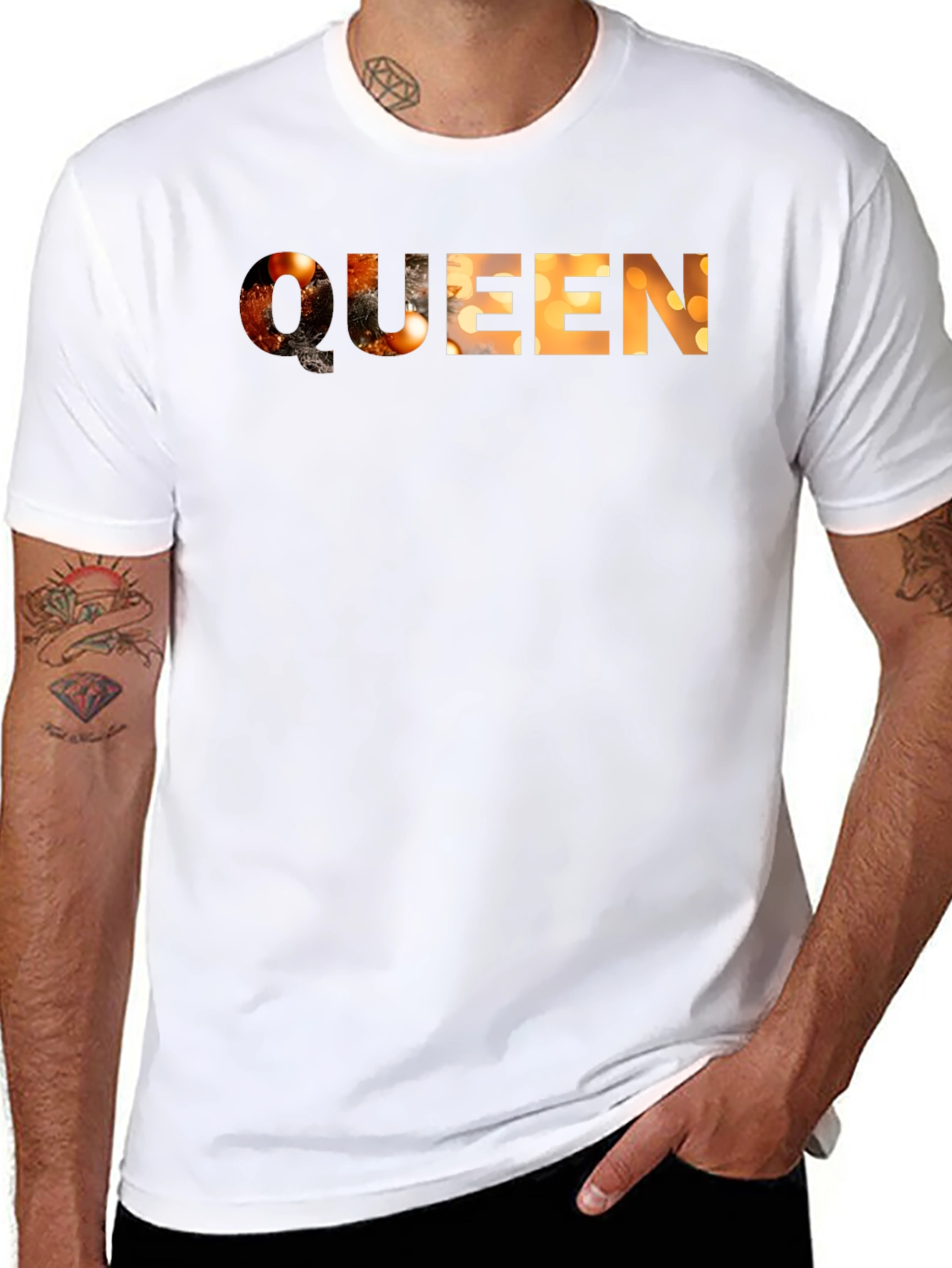 Queen Graphic Tee - Black Cotton T-Shirt