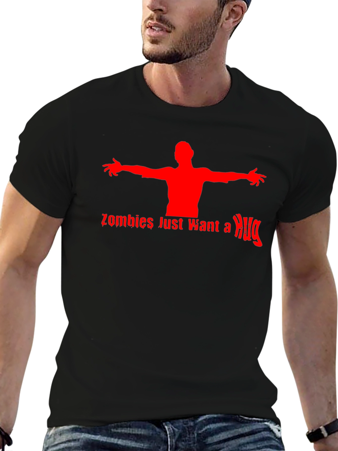 Zombie Hug T-Shirt - Funny Halloween Tee
