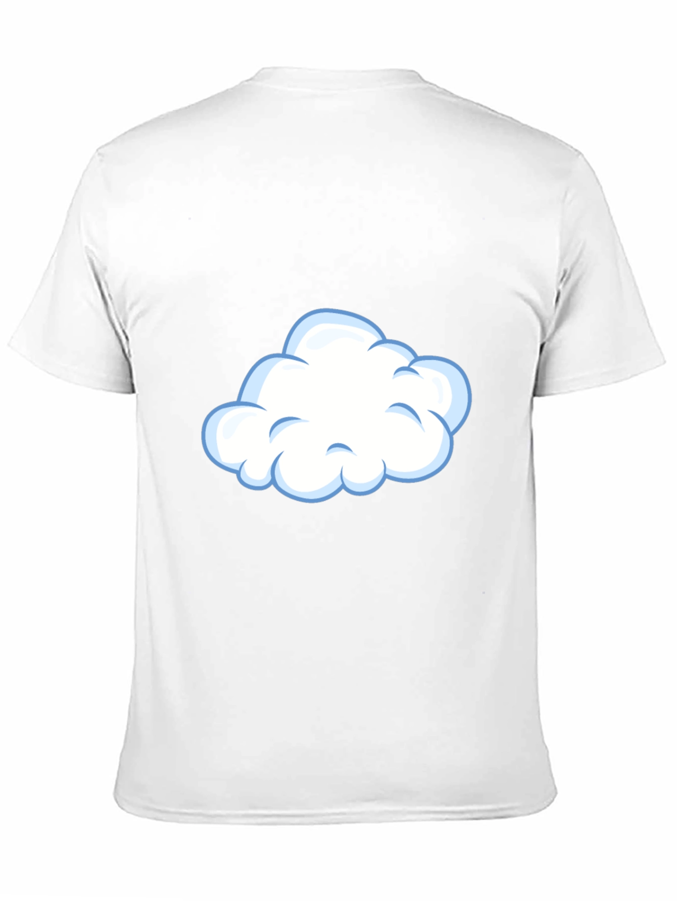 Cloud Graphic Tee - Casual Black T-Shirt