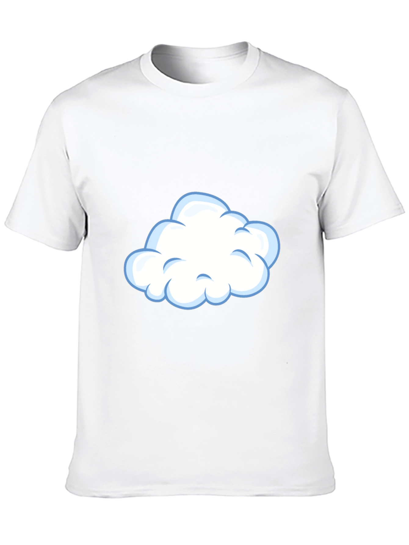 Cloud Graphic Tee - Casual Black T-Shirt