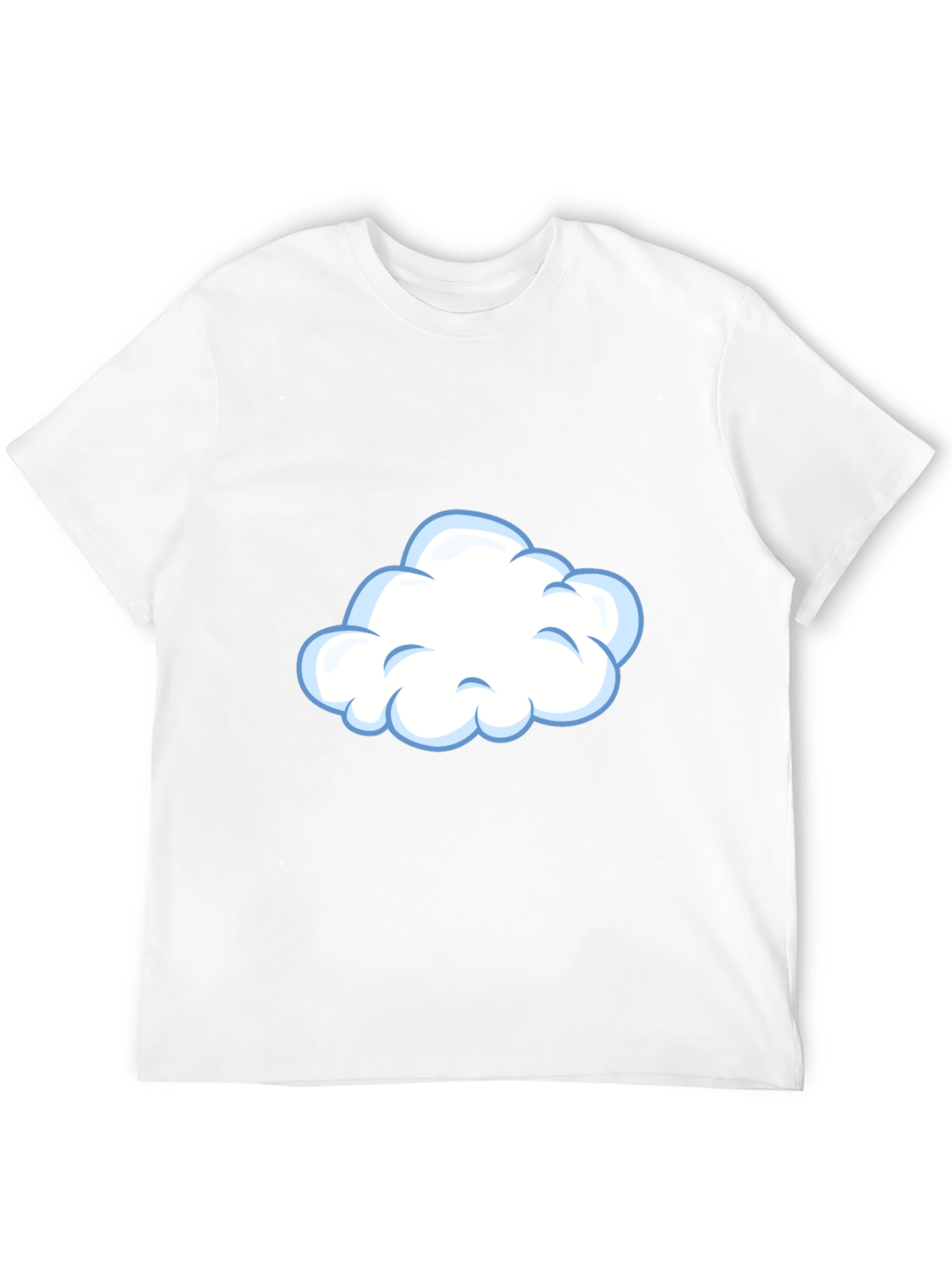 Cloud Graphic Tee - Casual Black T-Shirt