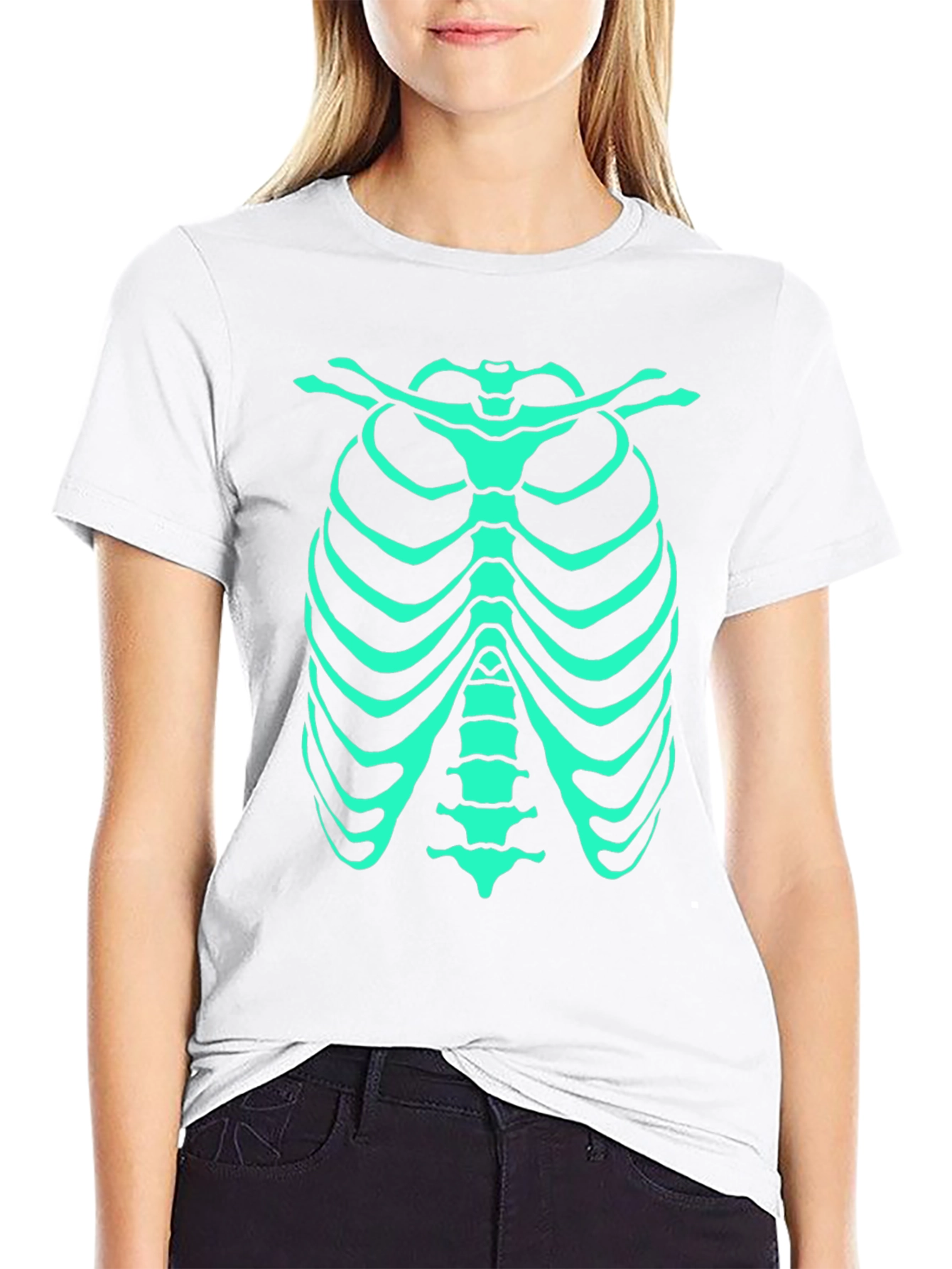 Glow-in-the-Dark Rib Cage T-Shirt