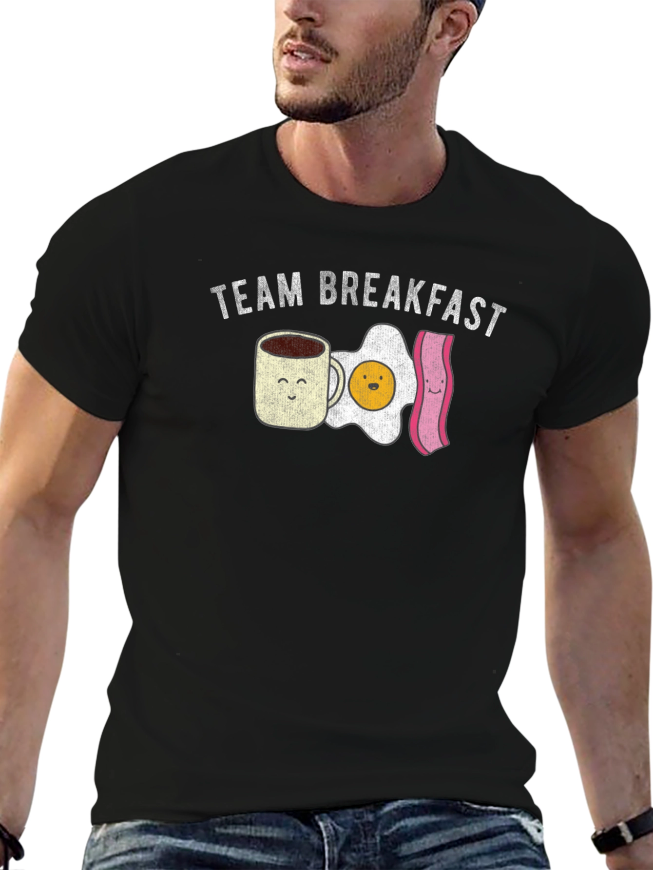 Team Breakfast Graphic T-Shirt