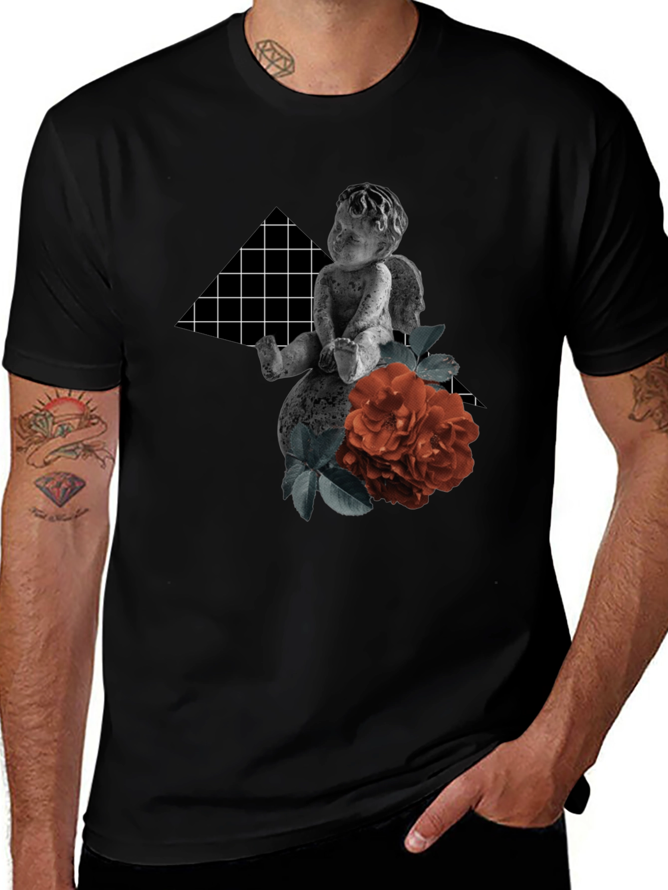 Cherub & Rose Graphic Tee - Urban Style