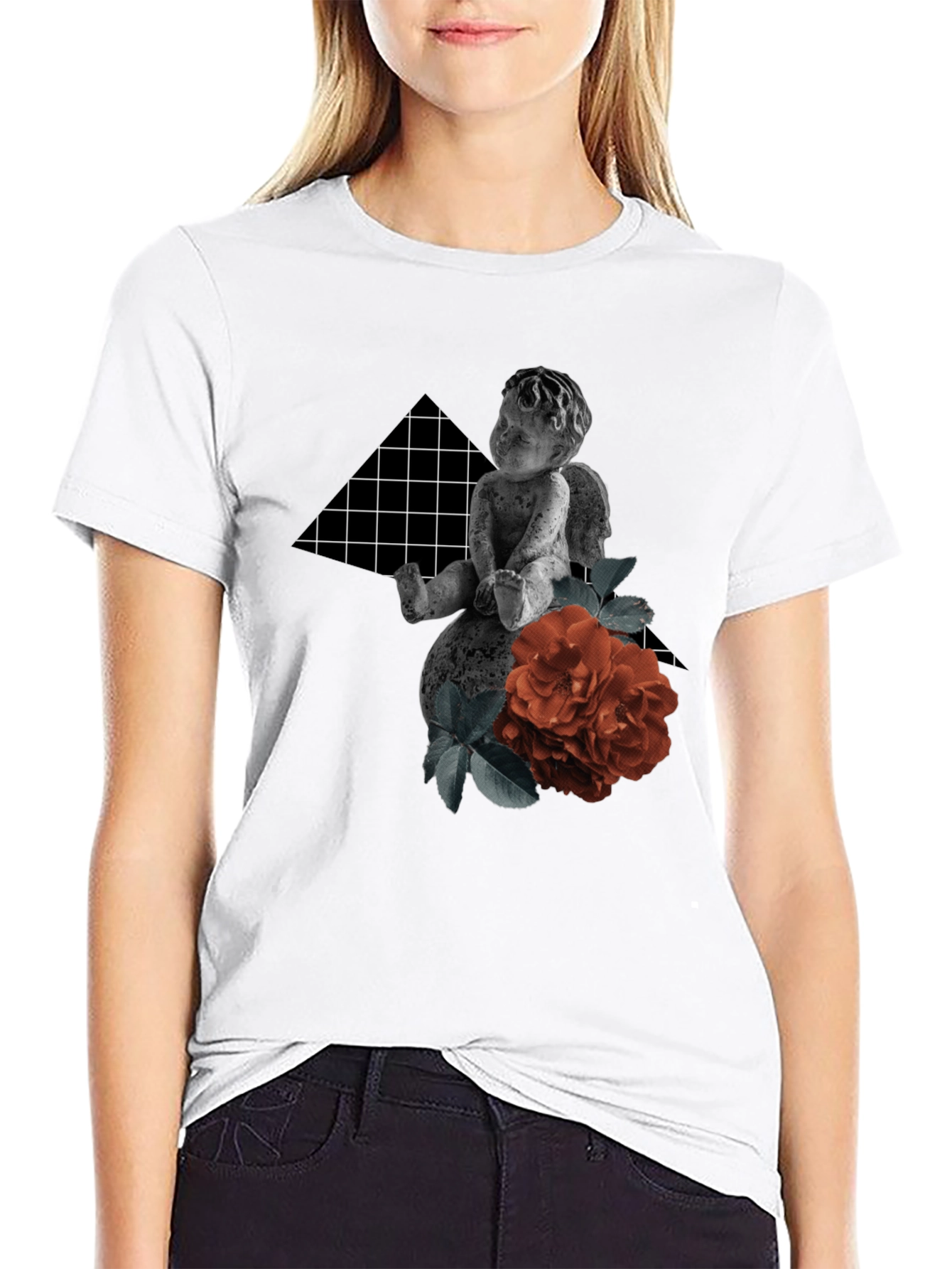 Cherub & Rose Graphic Tee - Urban Style