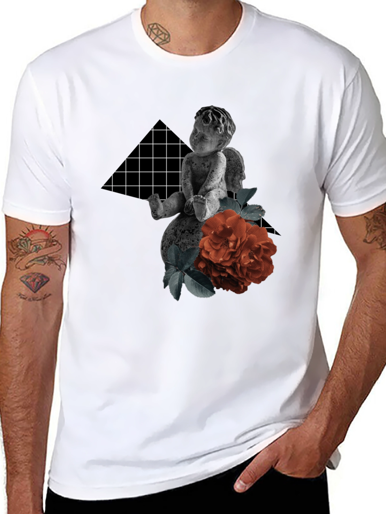 Cherub & Rose Graphic Tee - Urban Style