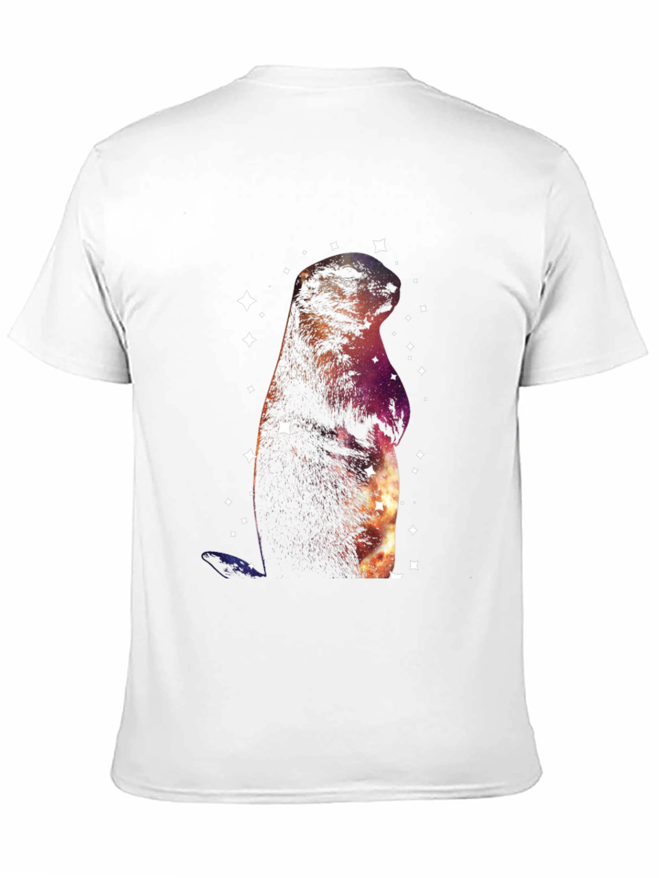 Cosmic Groundhog T-Shirt - Galaxy Space Marmot Tee