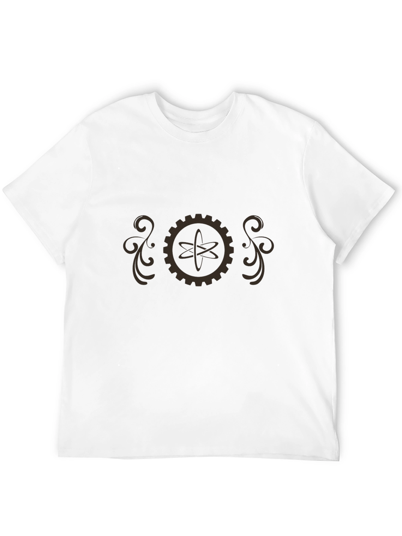 Steampunk Atom Gear T-Shirt - Retro Science Style