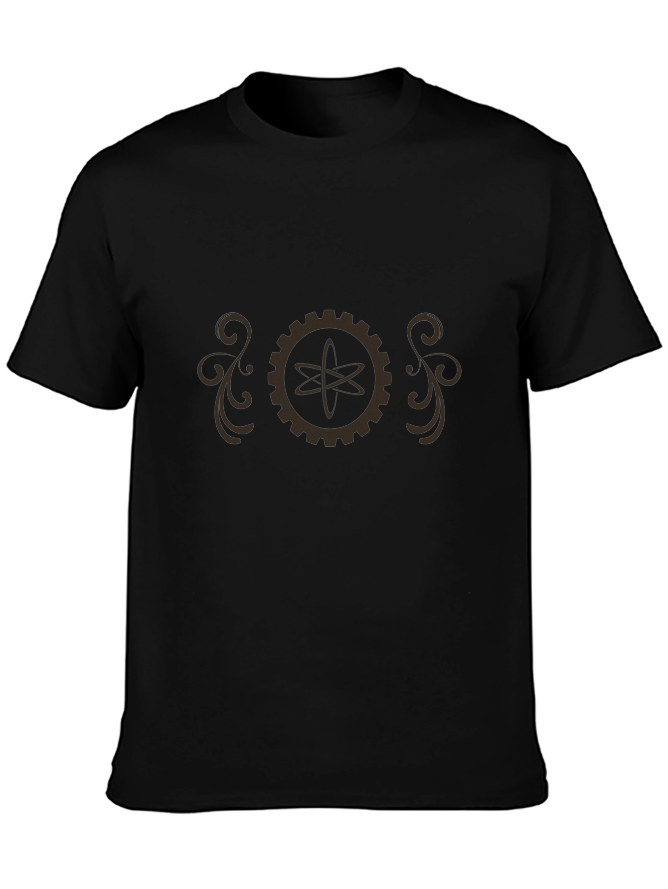 Steampunk Atom Gear T-Shirt - Retro Science Style