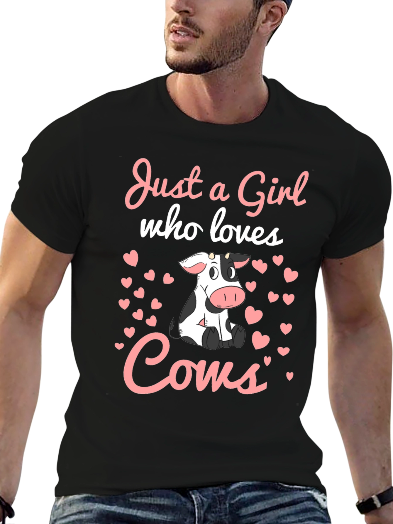 Just a Girl Who Loves Cows T-Shirt